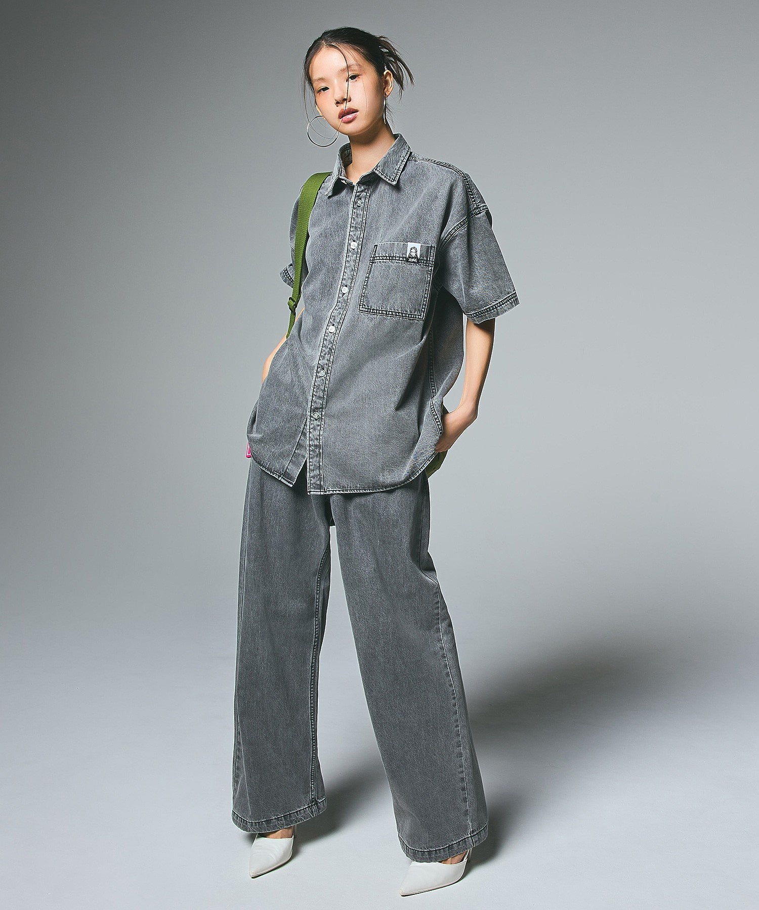FACE LABEL EASY PANTS