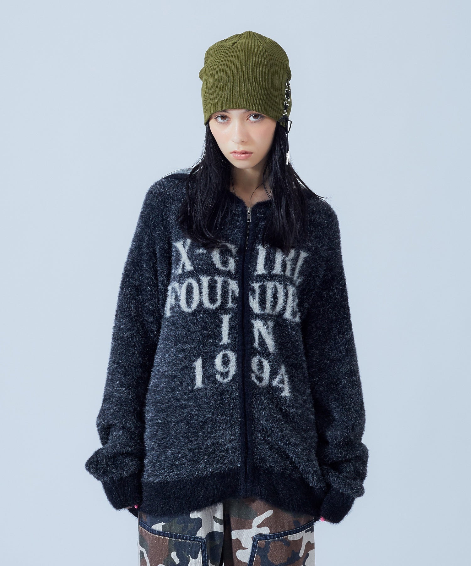 LACE UP BEANIE