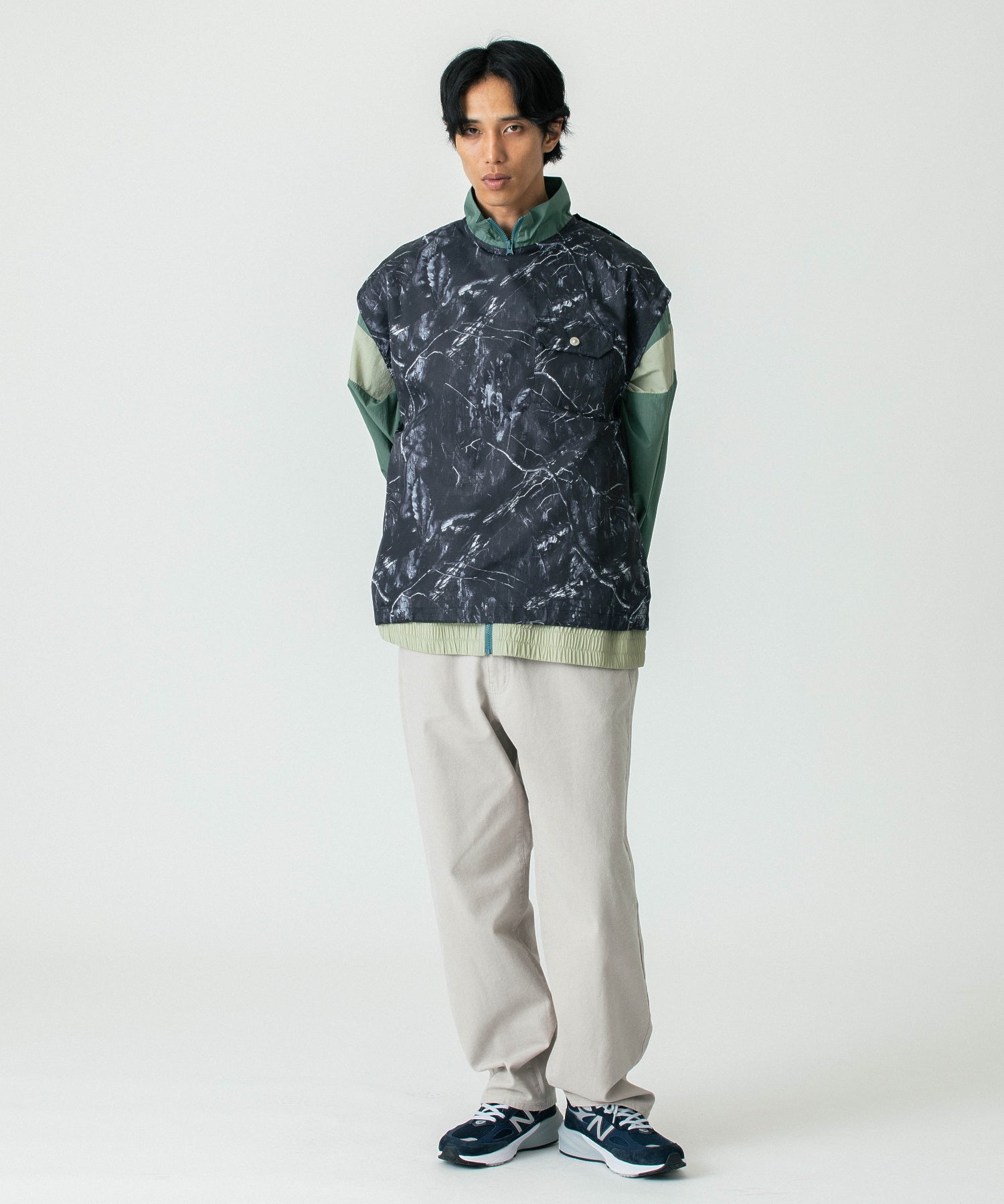 TAION/タイオン/NON DOWN MILITARY NO SLEEVE CUT SEW/CS01NDML-1