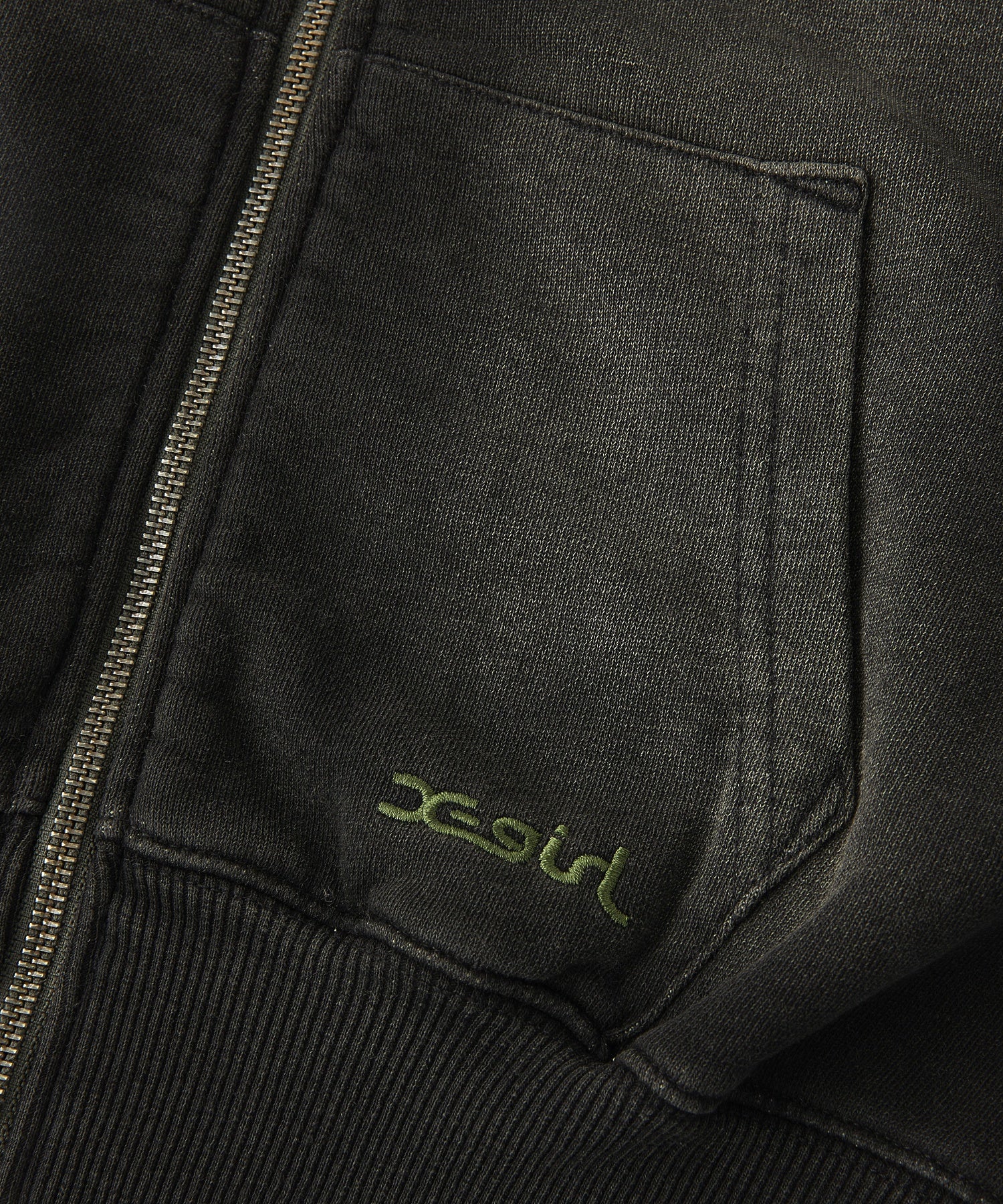 FADED COMPACT L/S ZIP UP HOODIE
