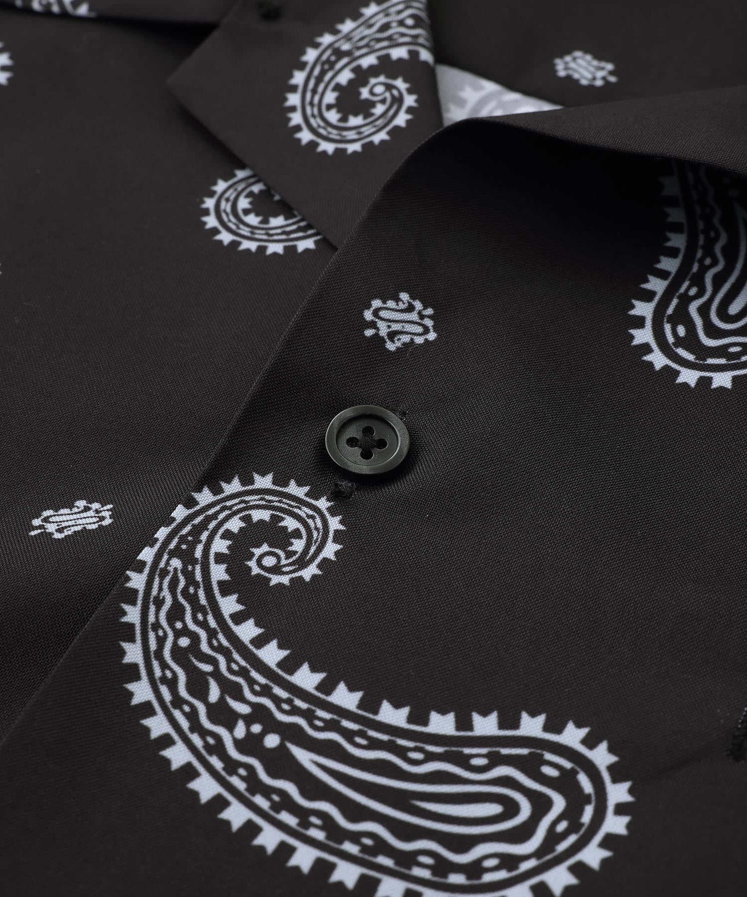 PAISLEY S/S OPEN COLLAR SHIRT SILAS