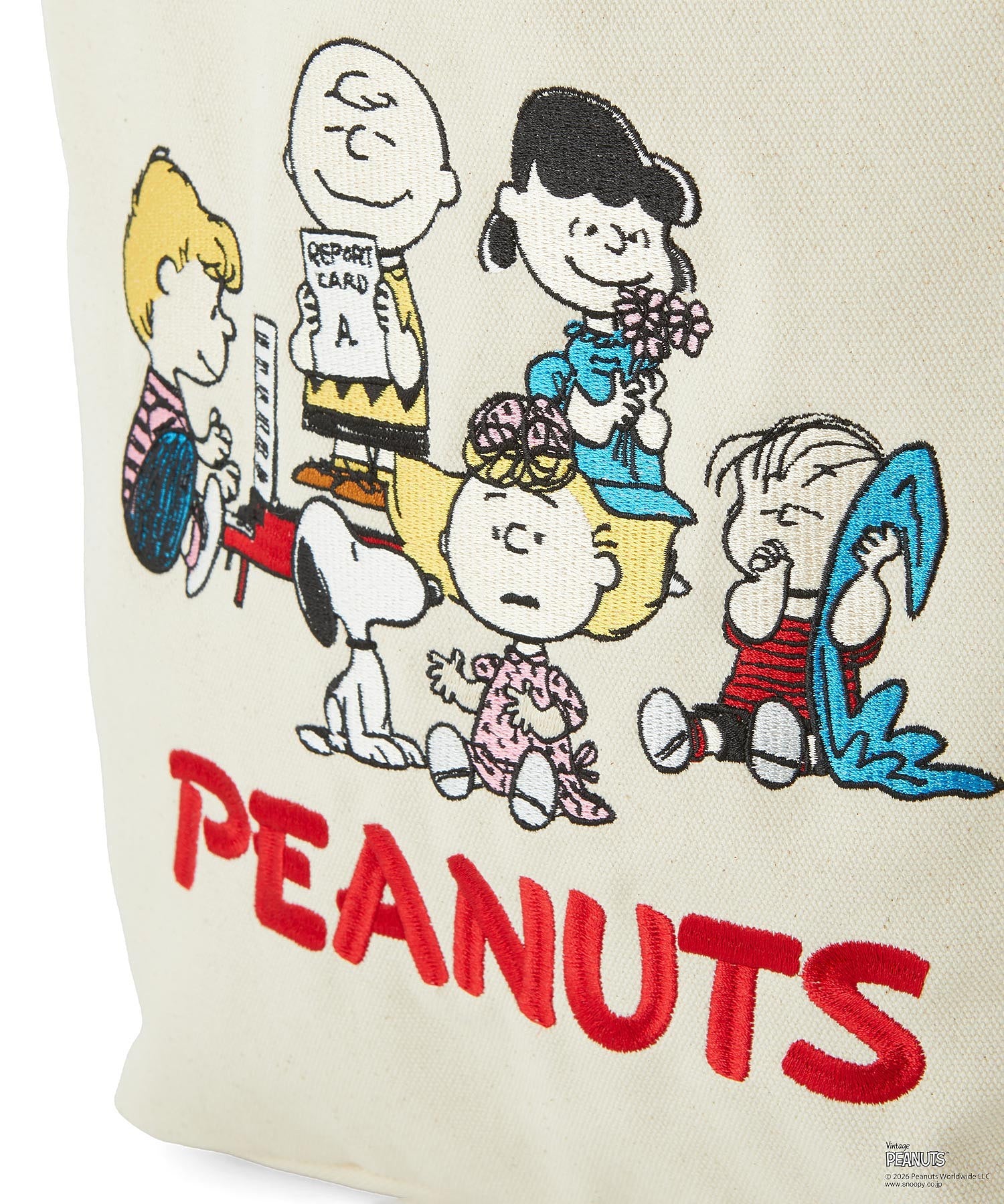 MILKFED. × PEANUTS / PEANUTS GANG BIG CANVAS TOTE