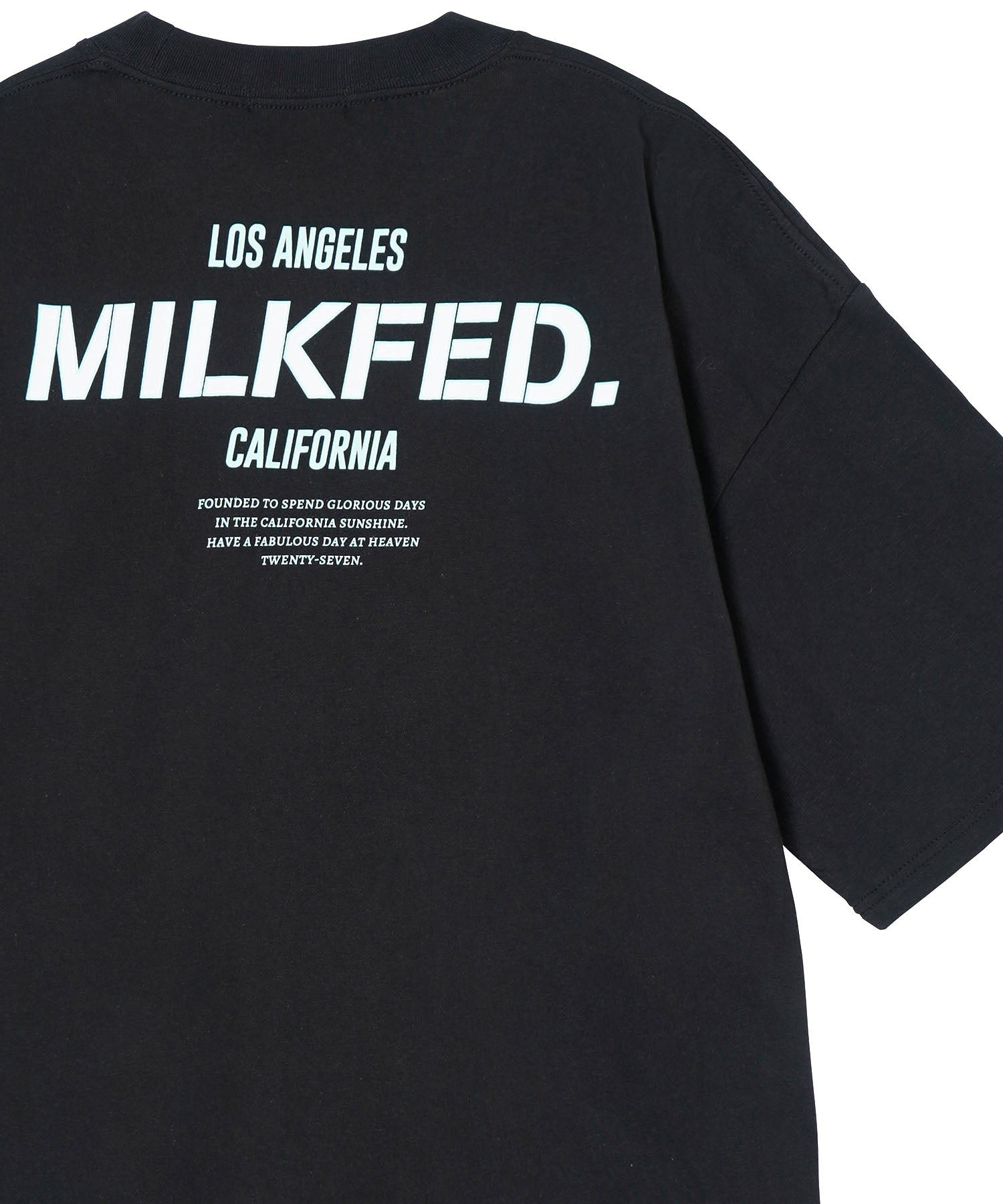 WIDE S/S TEE SLANTED STENCIL MILKFED.