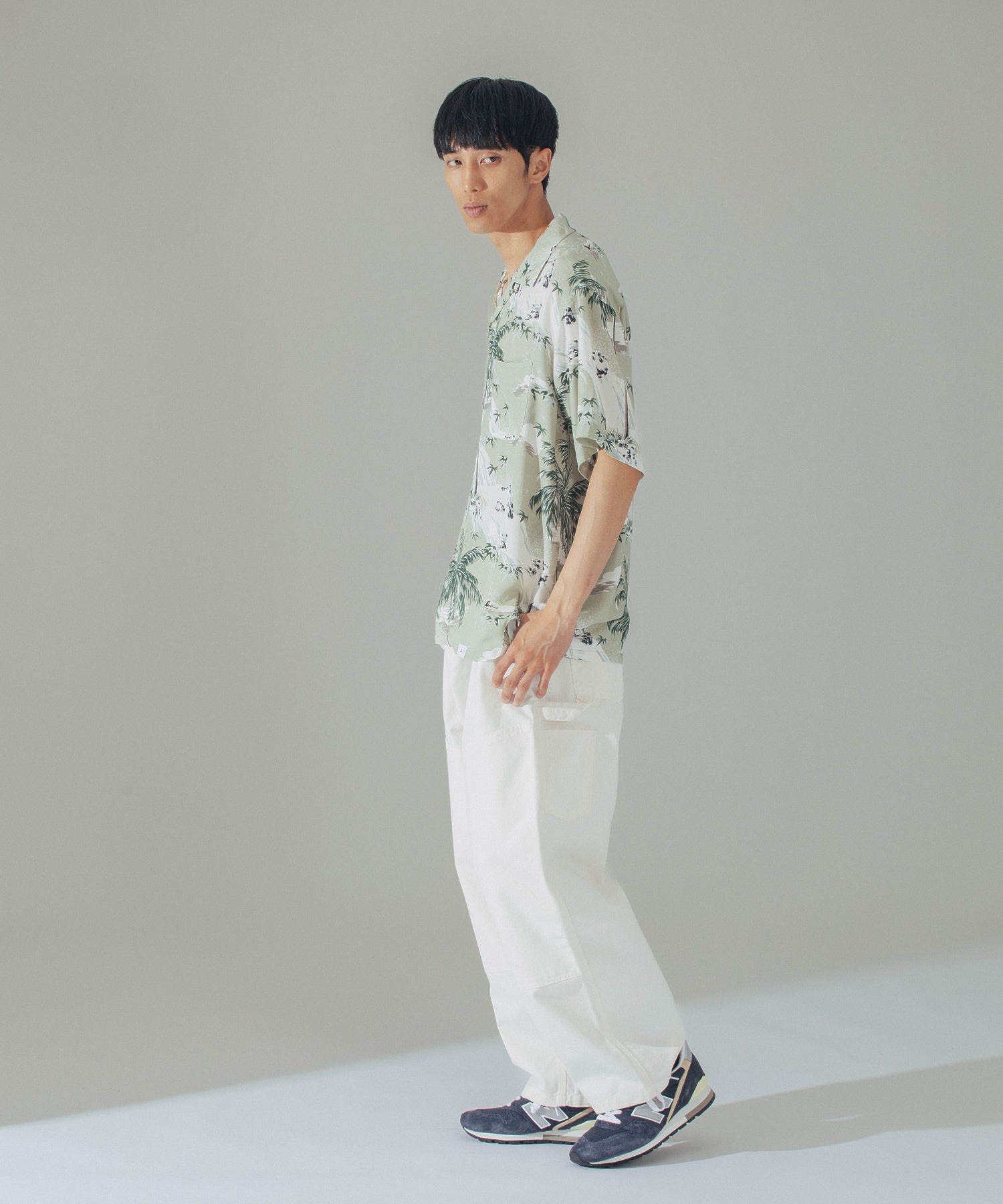 BEDWIN/ベドウィン/S/S ORG ALOHA SHIRT ROGERS/24SB1724