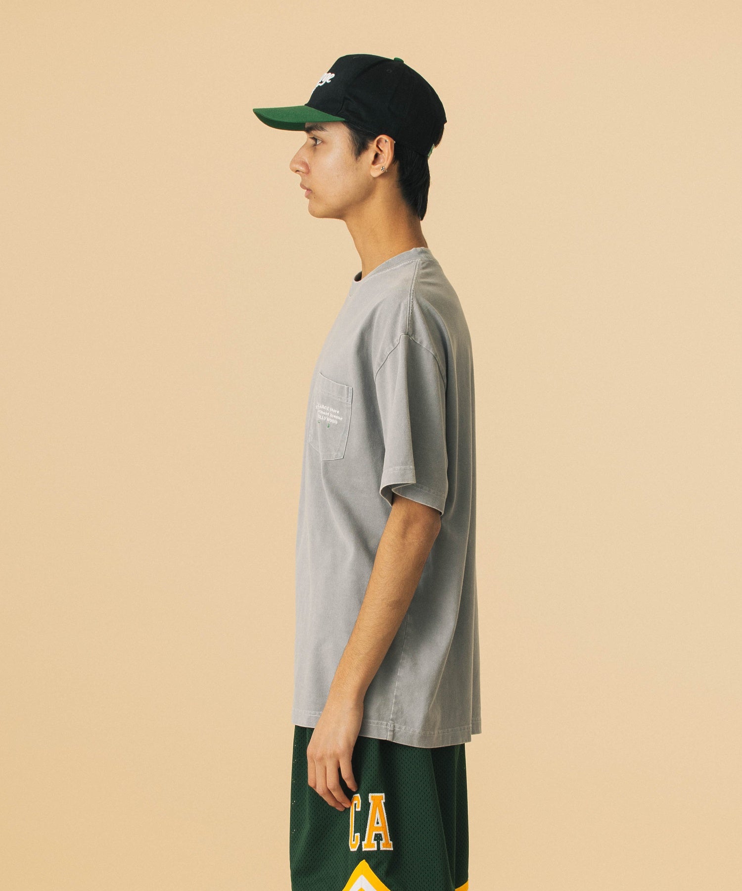 CHEMICAL WASH ADDRESS S/S POCKET TEE