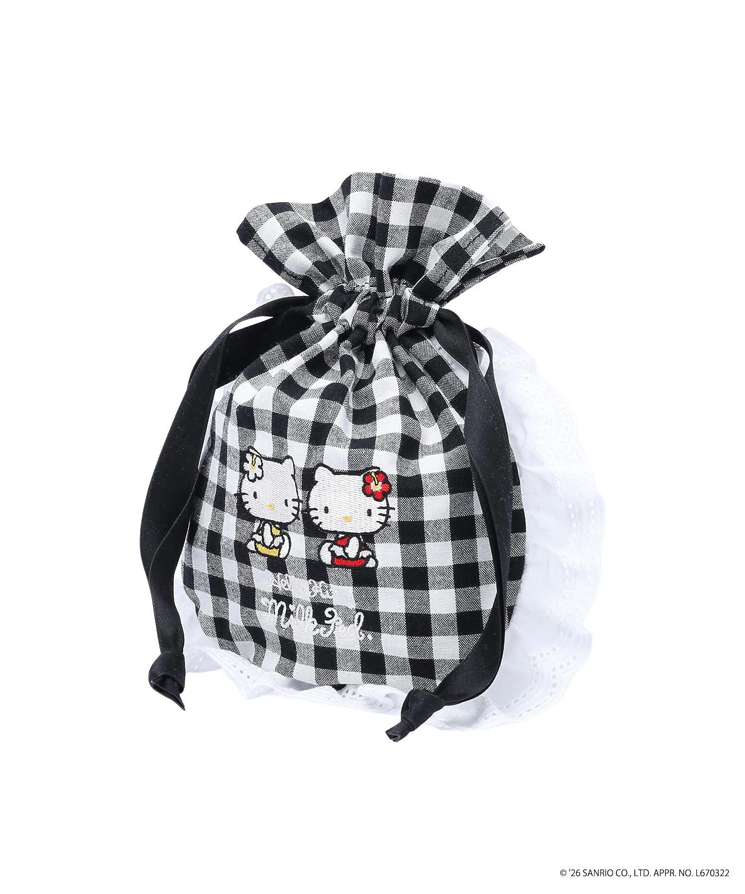MILKFED. × HELLO KITTY F2F DRAWSTRING POUCH