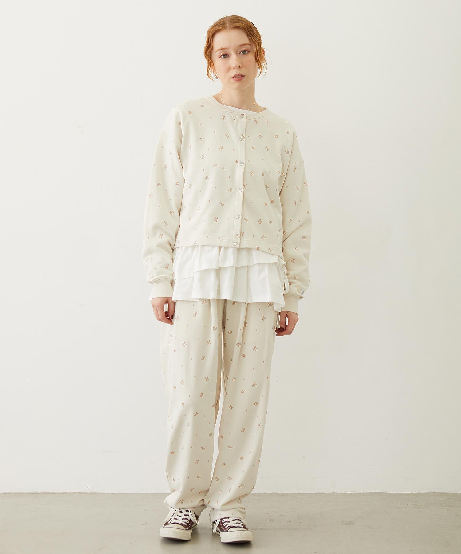 EMBROIDERY SWEAT JACKET