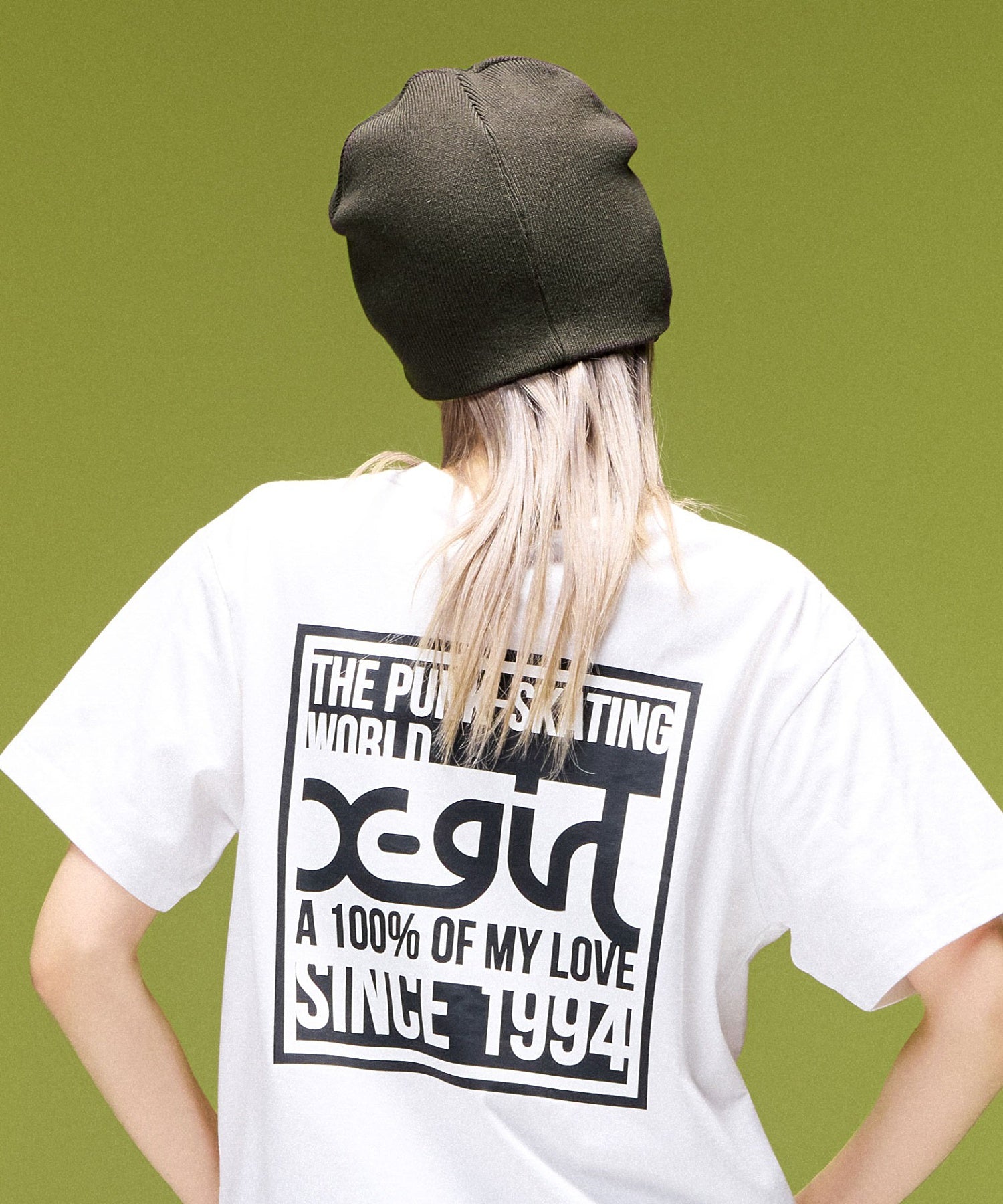 HEAVY DISTRESSED LOGO BEANIE