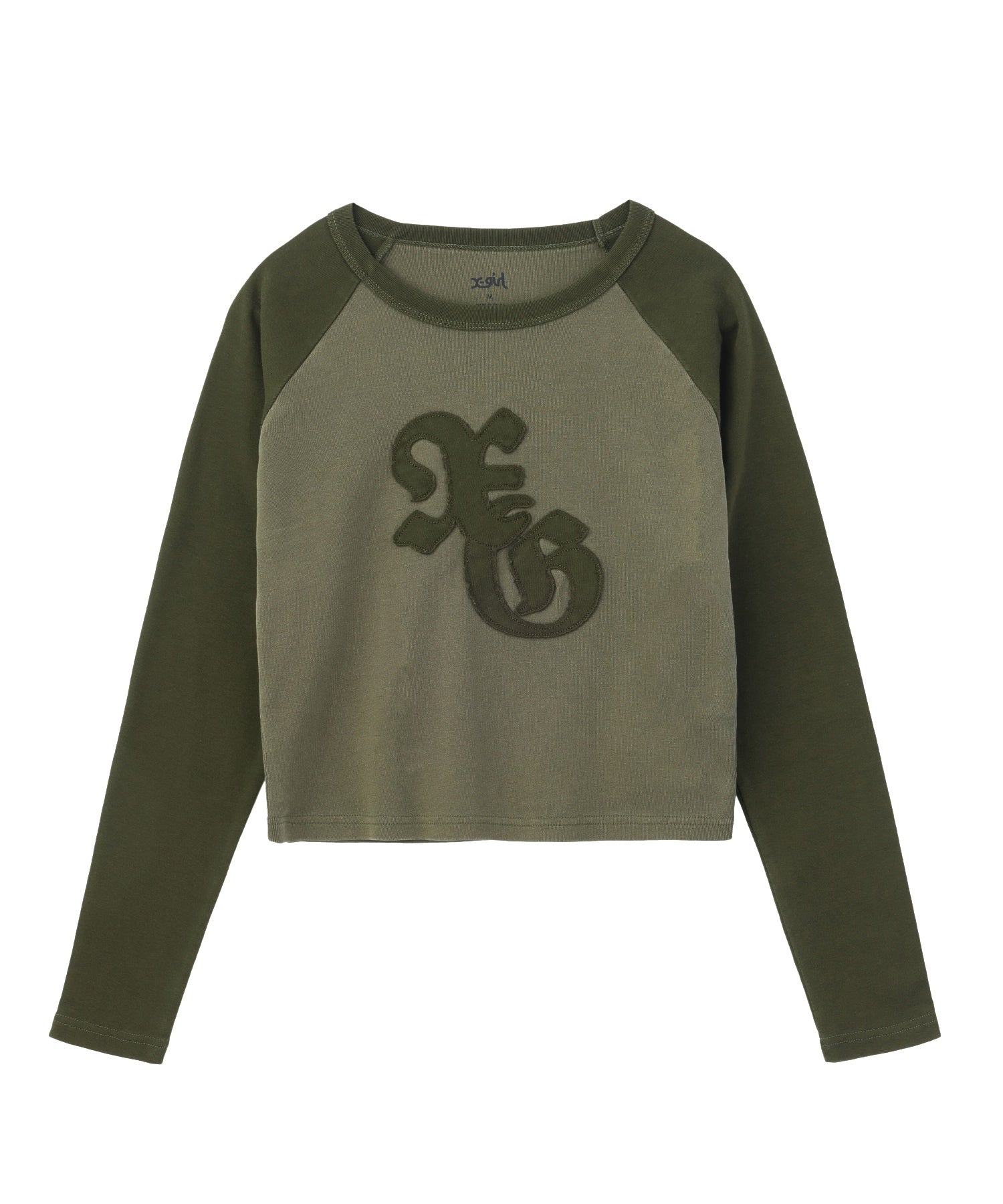 PIGMENT DYED PATCH RAGLAN L/S BABY TEE