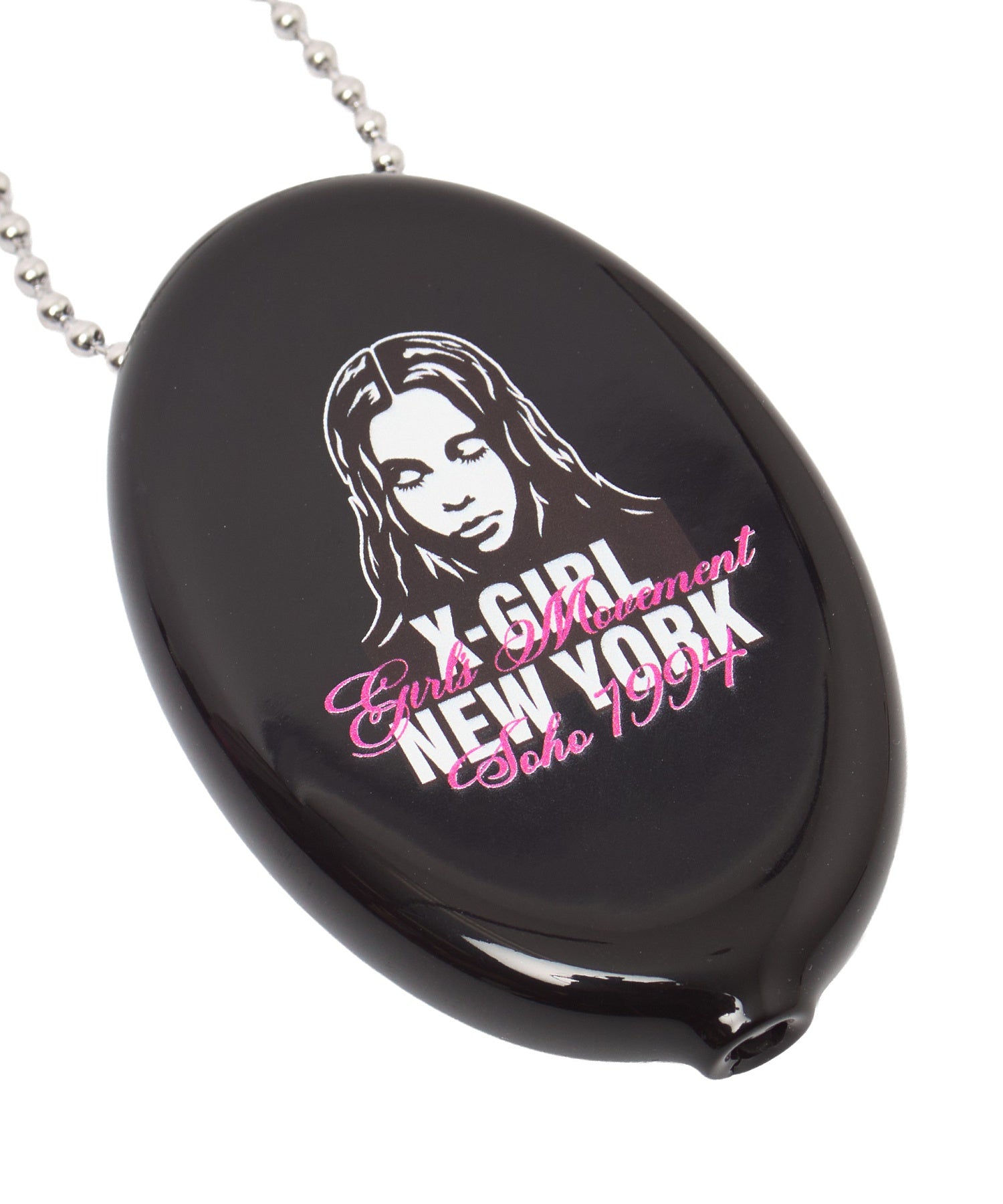 FACE AND SCRIPT MIX LOGO RUBBER COIN CASE