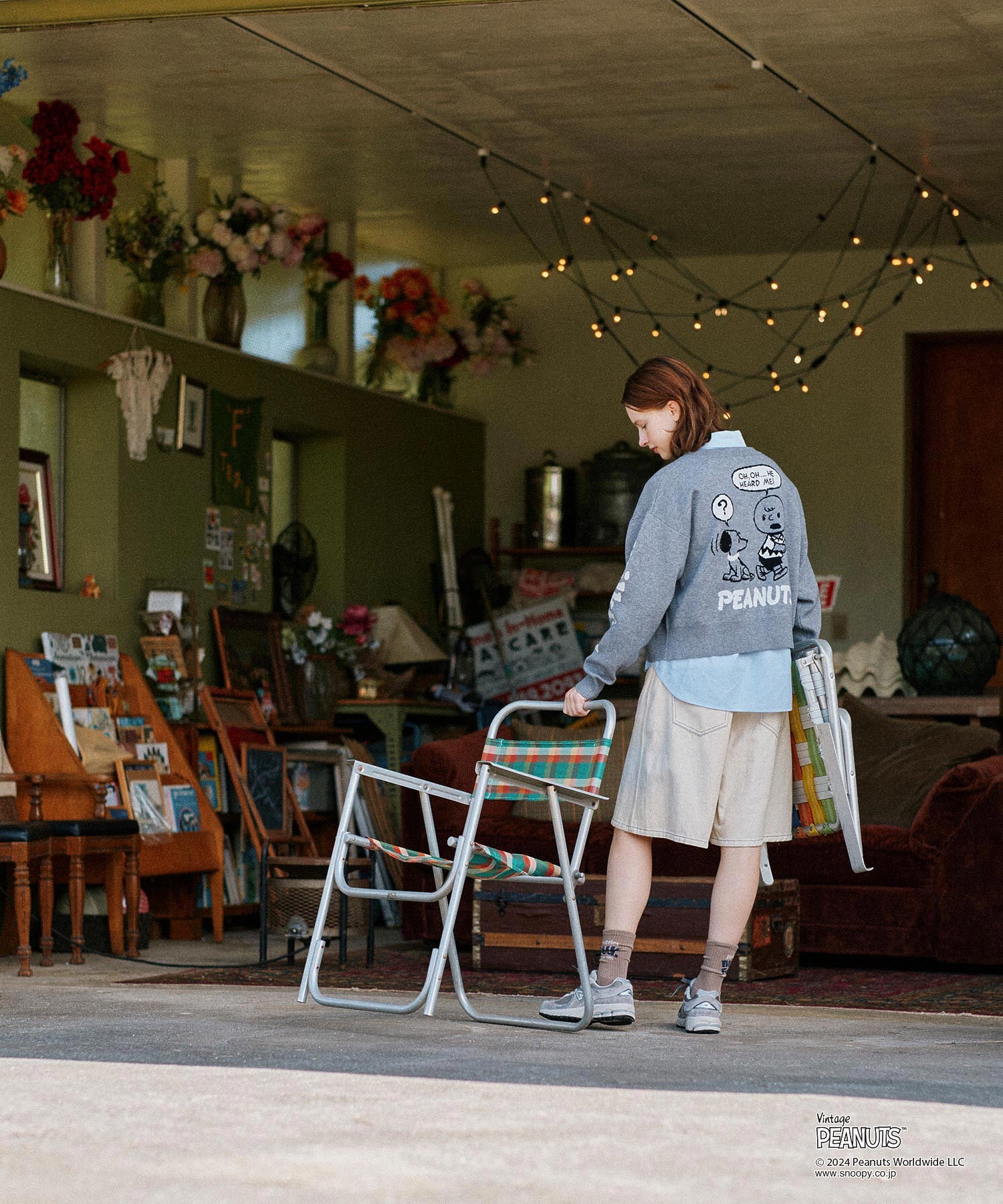 MILKFED.× PEANUTS 75th KNIT CARDIGAN