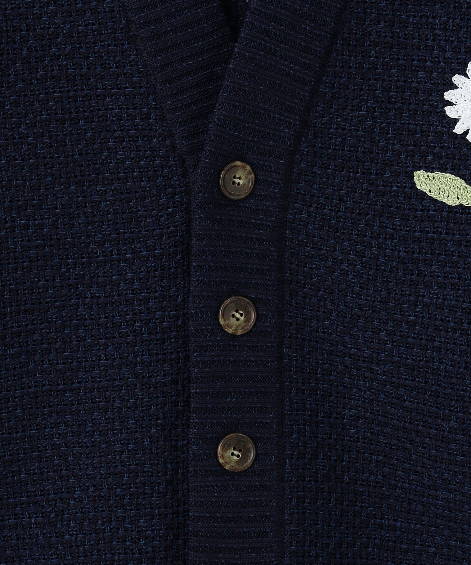 gimcontext/ジム コンテキスト/Basket Stitch Flower Cardigan 26105220