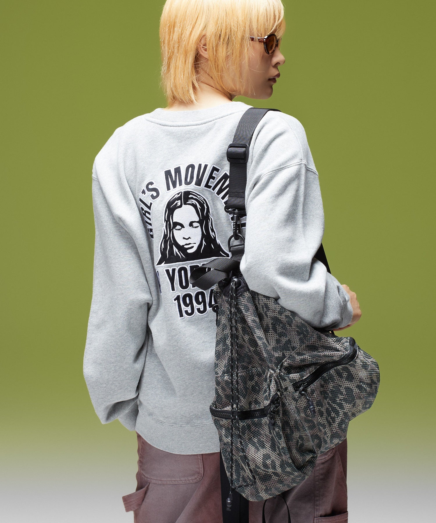 FACE LABEL 2WAY MESH KNAPSACK
