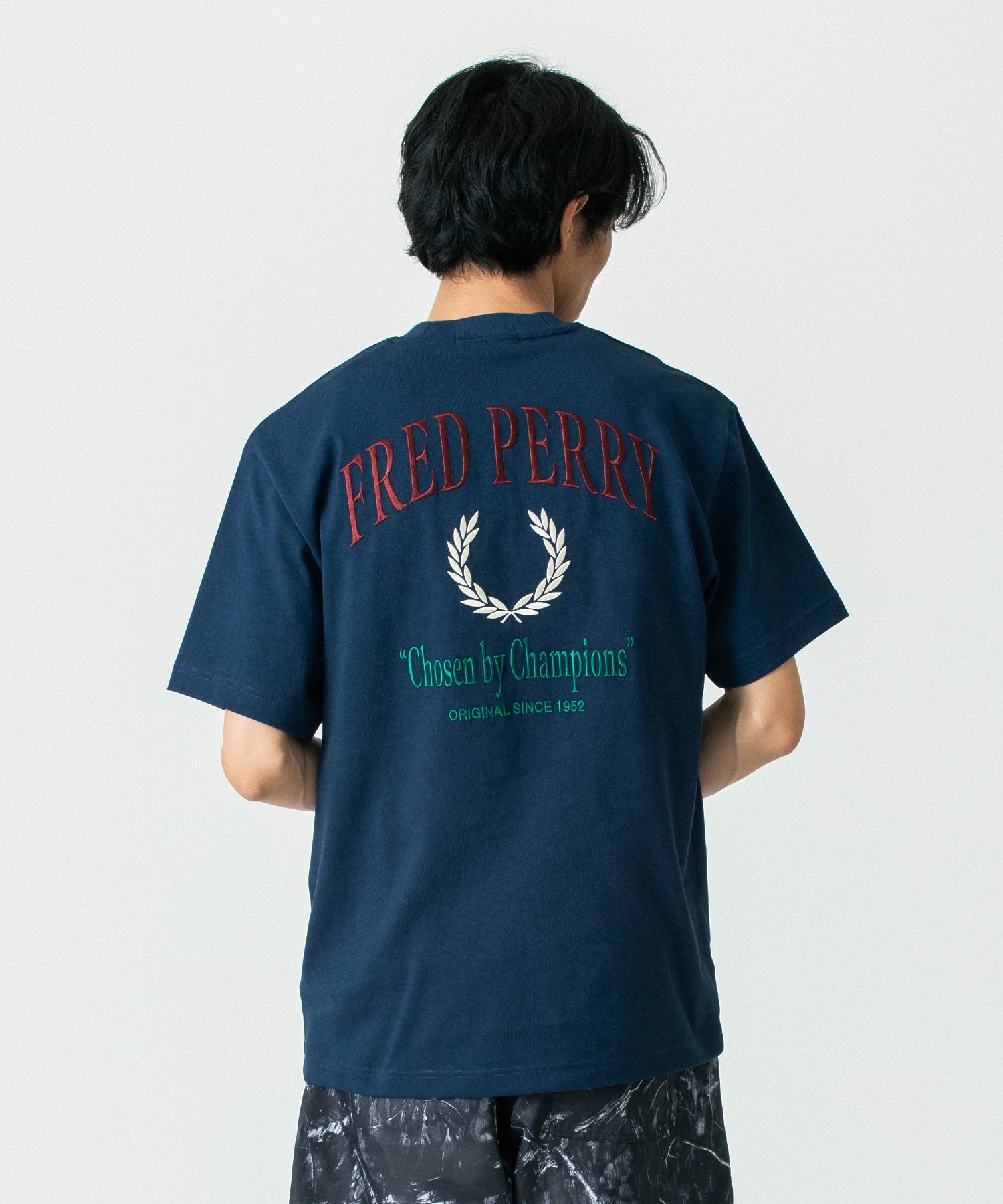 FREDPERRY フレッドペリー CLUB HOUSE バックロゴ刺繍Tシャツ WEB限定】[FRED PERRY/フレッドペリー] CLUB HOUSE バックロゴ