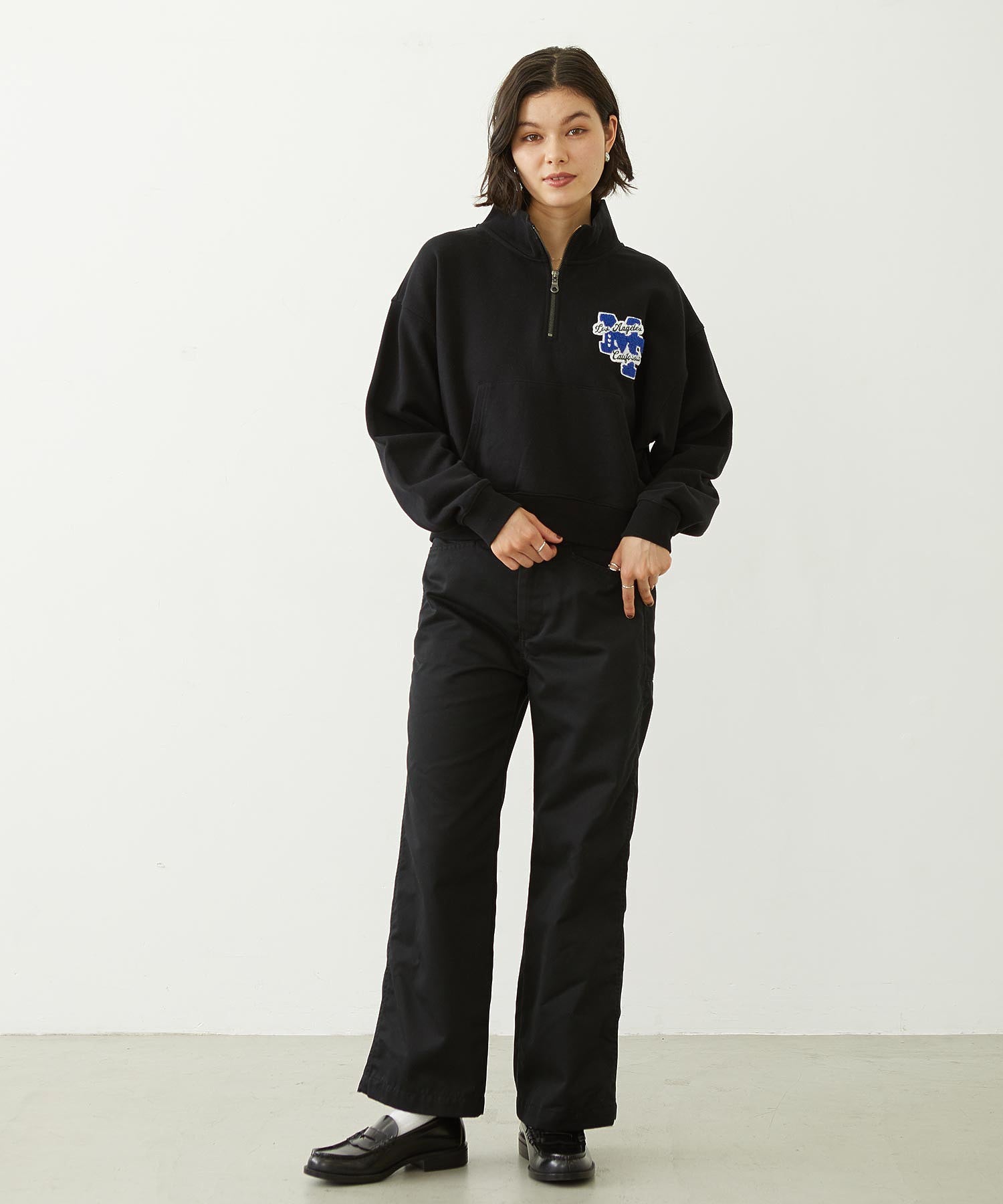 SAGARA PATCH HALF ZIP TOP