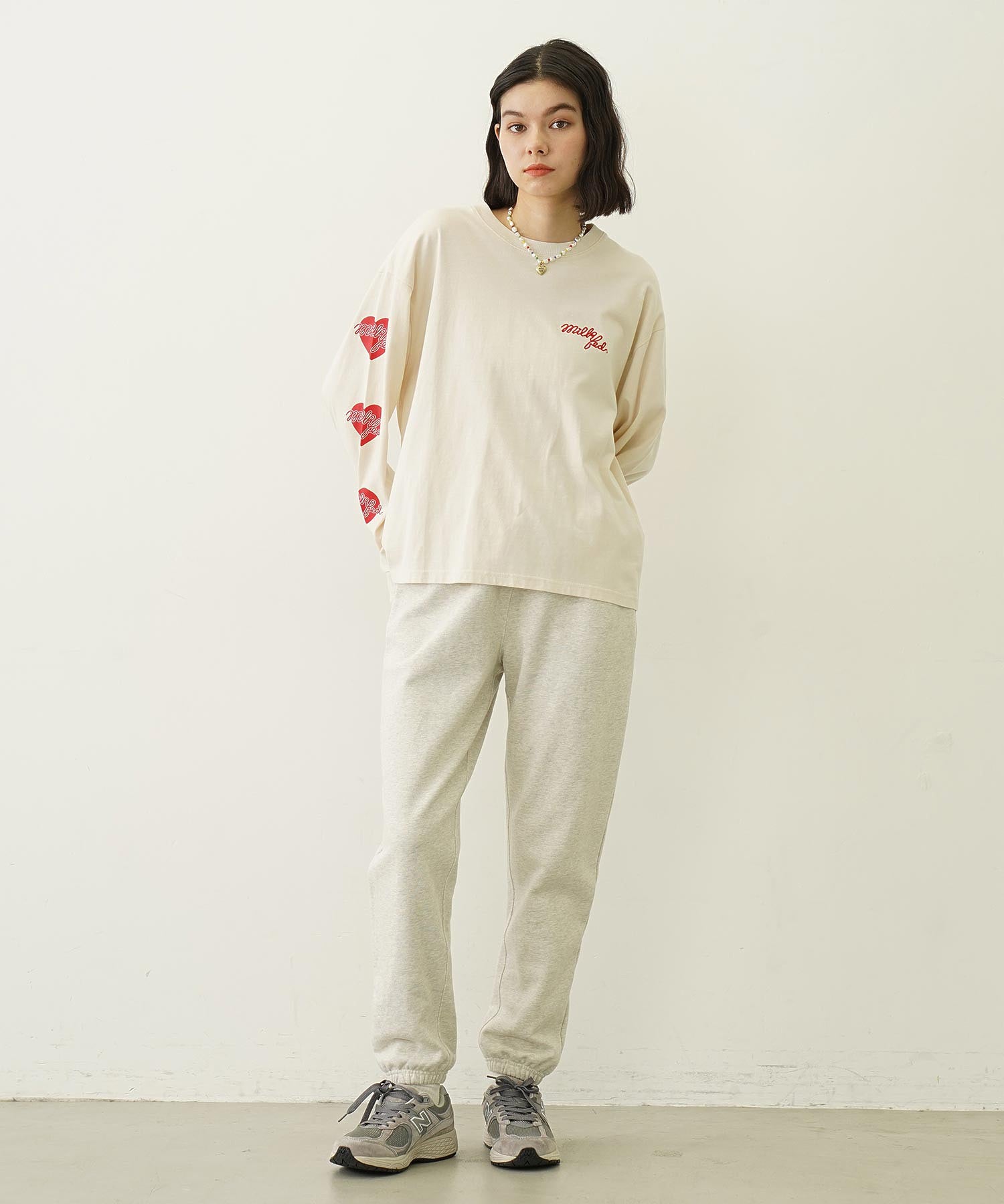 HEART AND PHONE WIDE L/S TEE