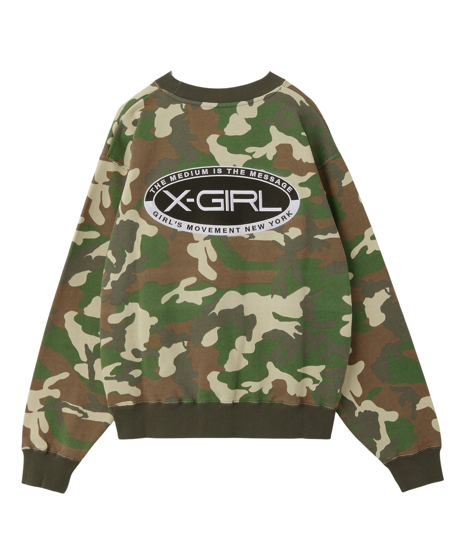 EMBROIDERY OVAL LOGO SWEAT TOP