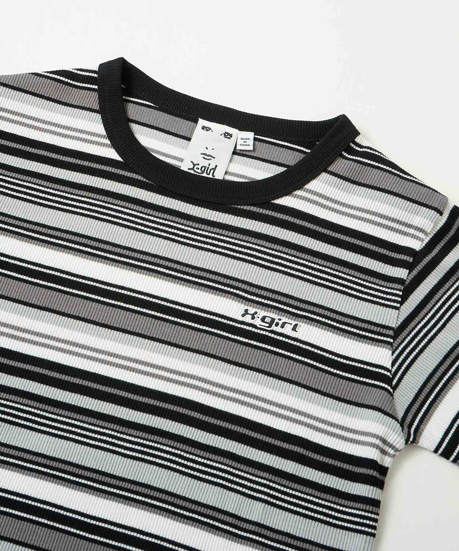 STRIPED RINGER S/S TEE X-girl