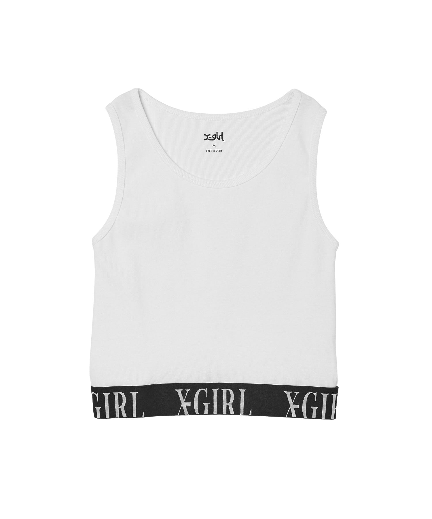 LOGO JACQUARD HEM TANK TOP
