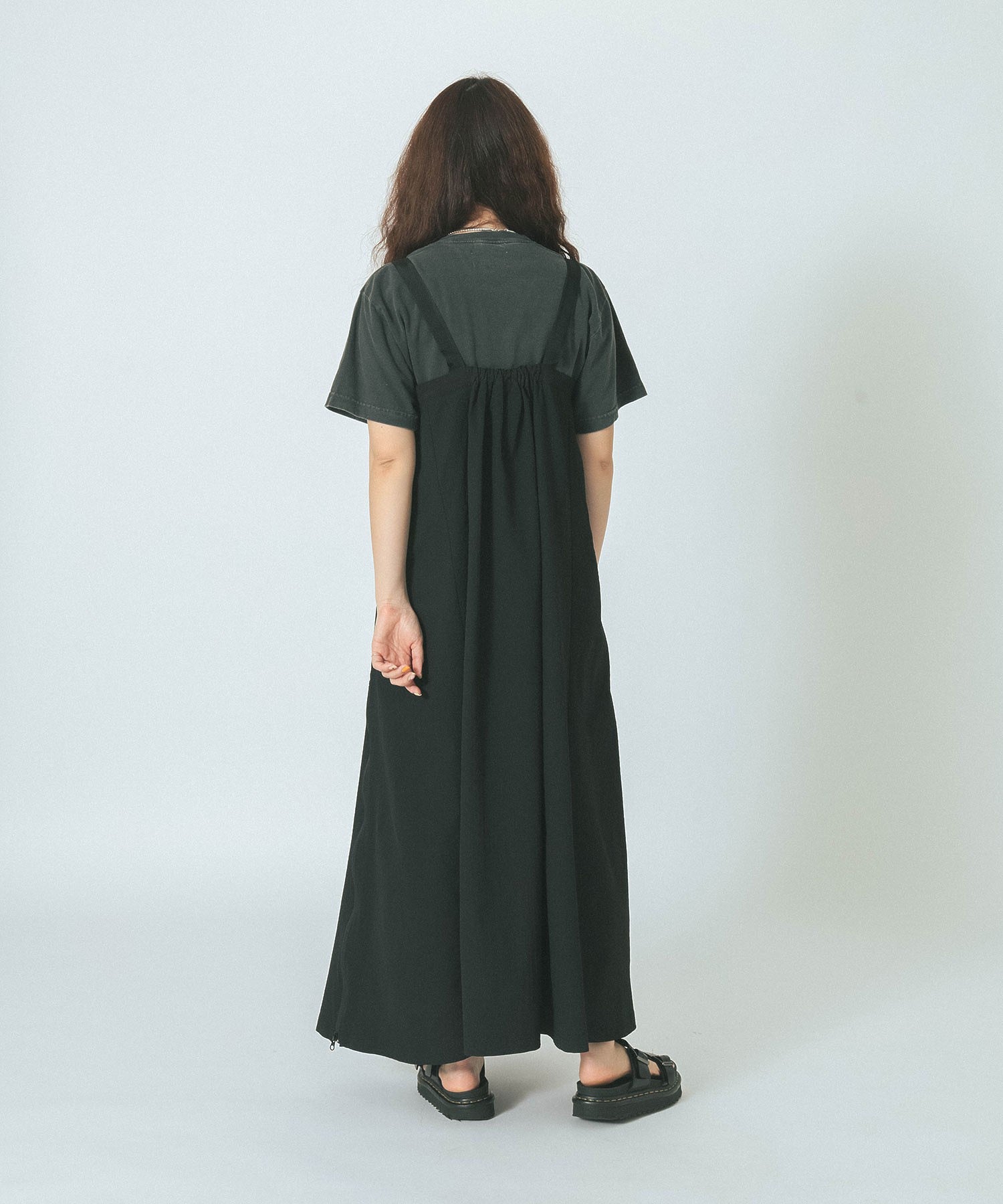 THOUSAND MILExGENE HEAVENS/ZIP FRONT SUSPENDER JUMPER SKIRT DRESS