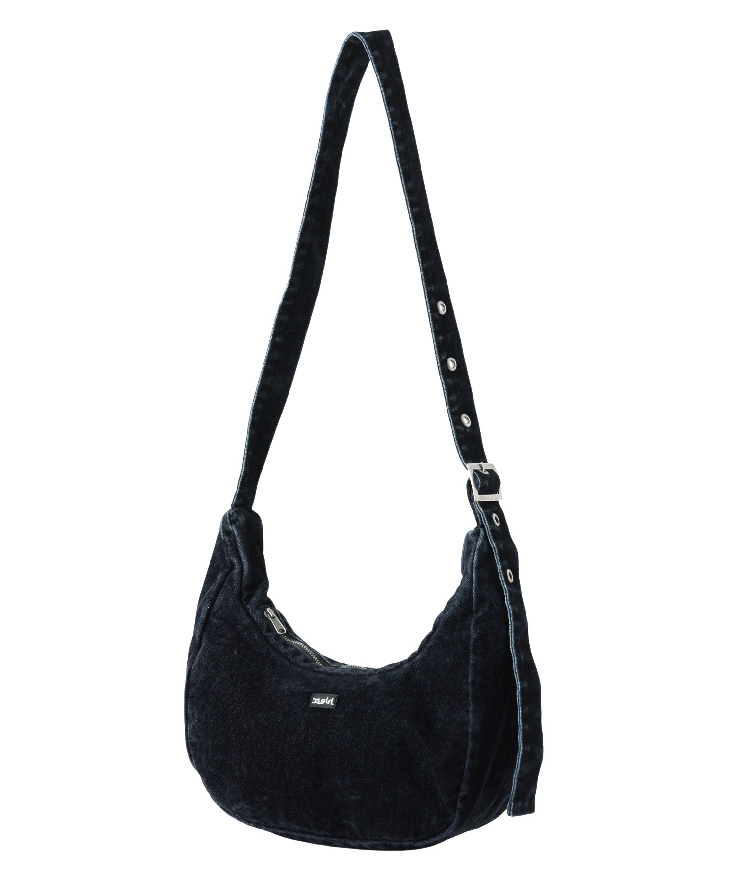 FLOCKED DENIM BAG