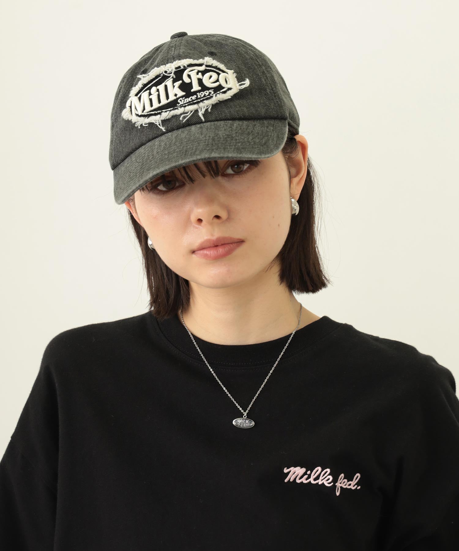 FRAYED LOGO PATCH CAP