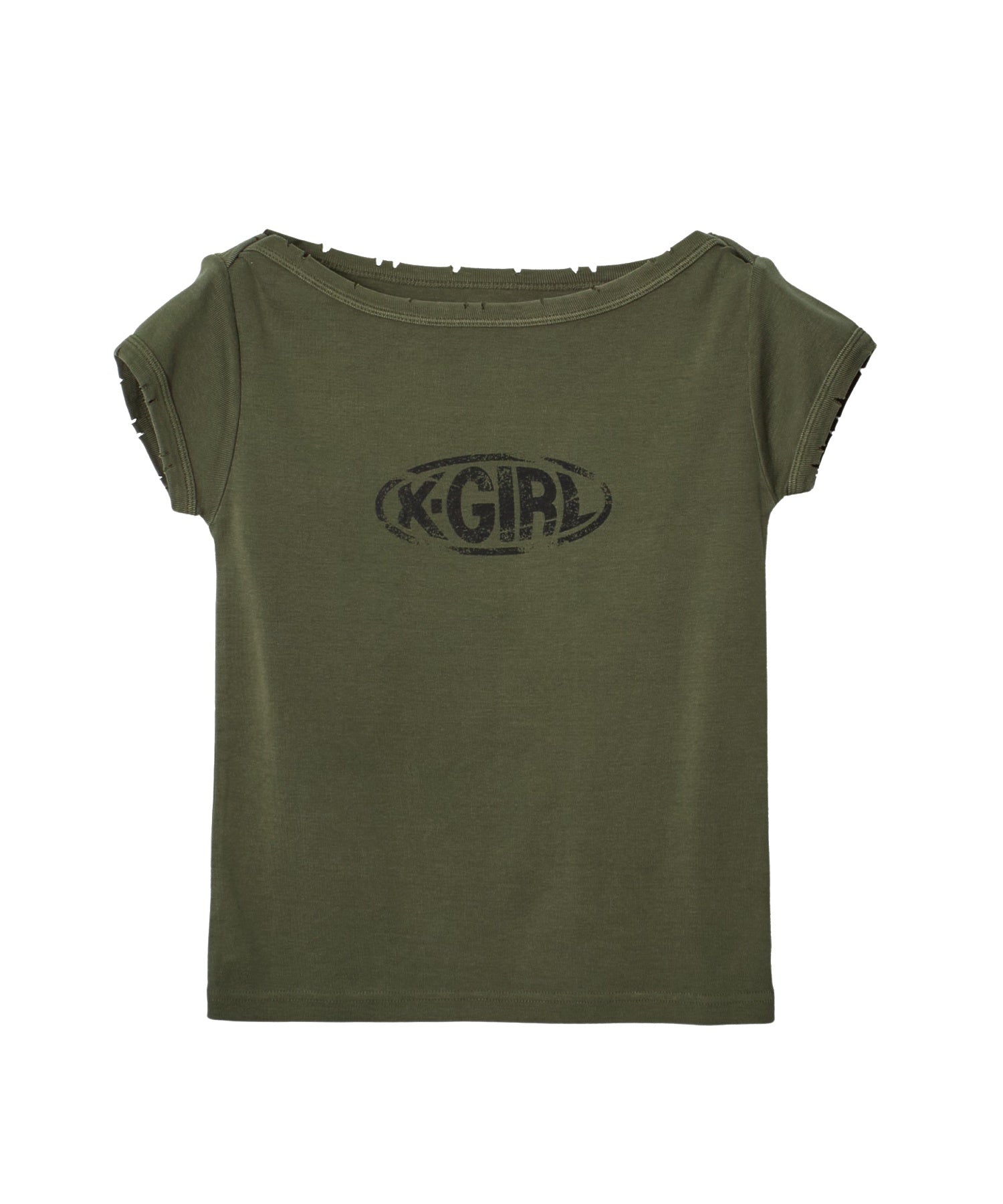 FADED BOAT NECK S/S BABY TEE