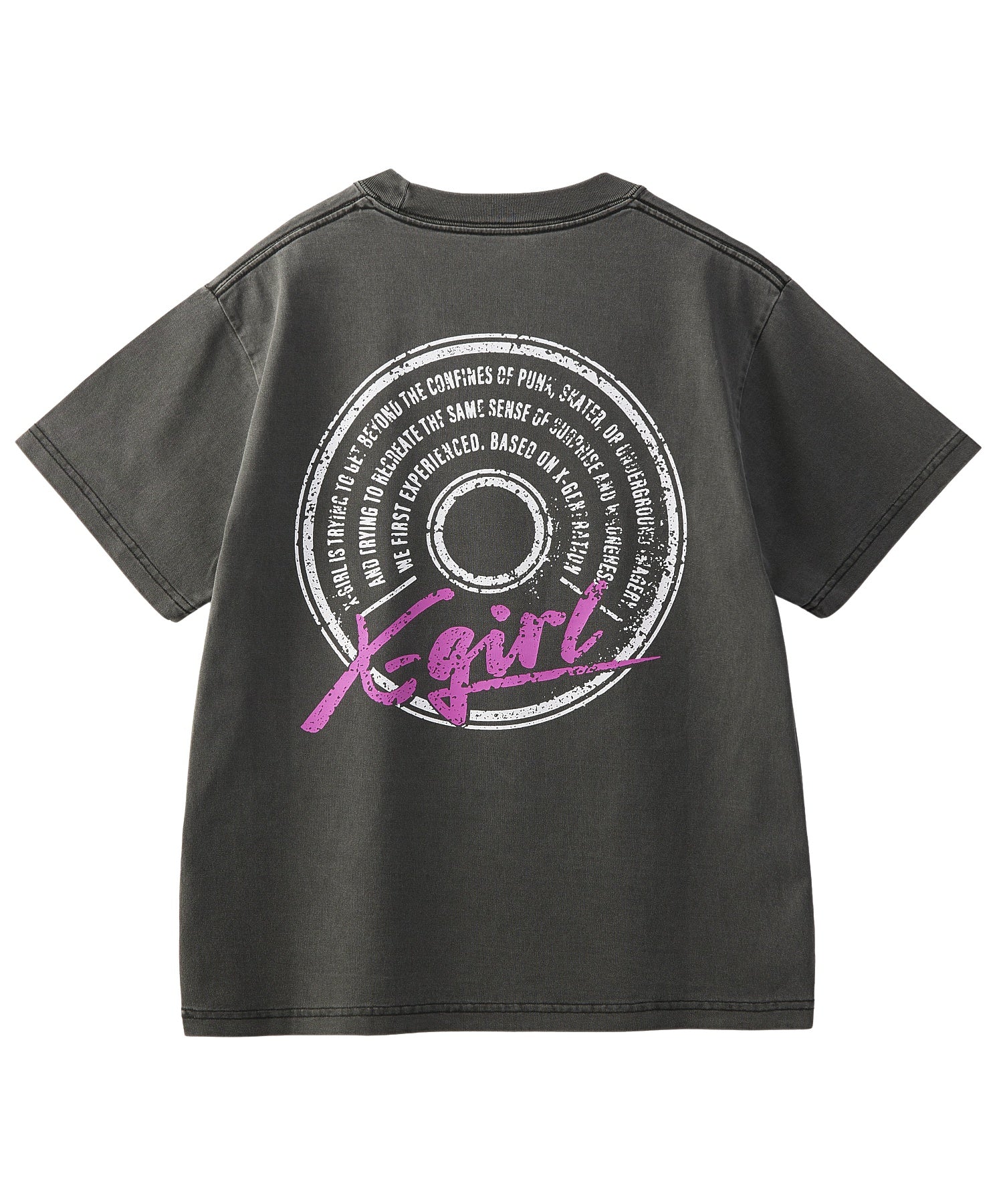 PIGMENT DYED CIRCLE TEXT LOGO S/S TEE