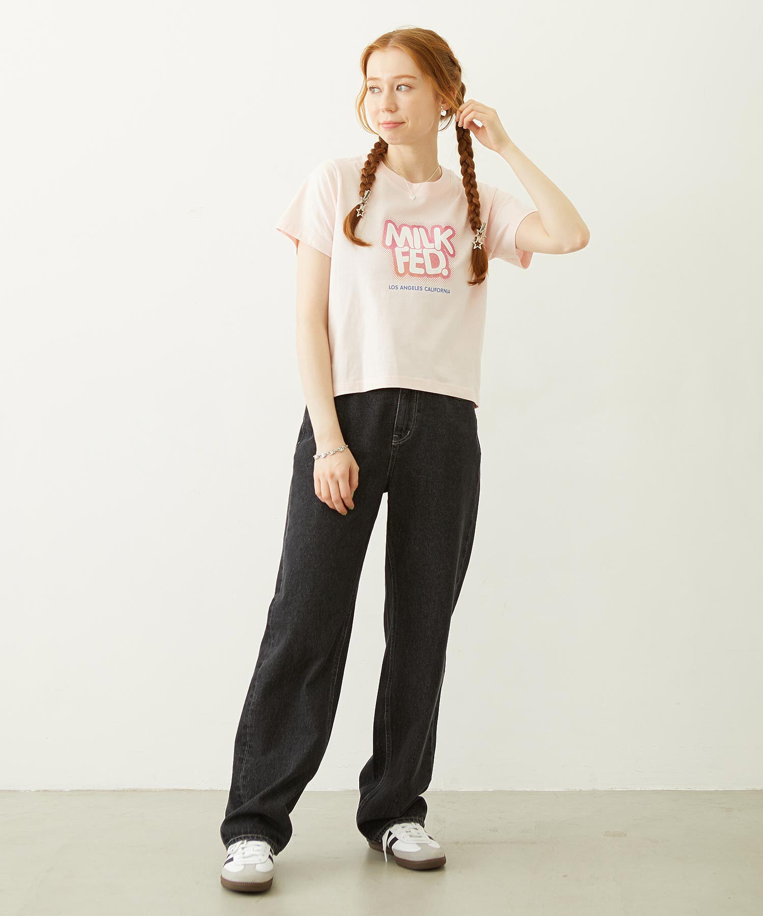 GLITTER HALFTONE LOGO COMPACT S/S TEE