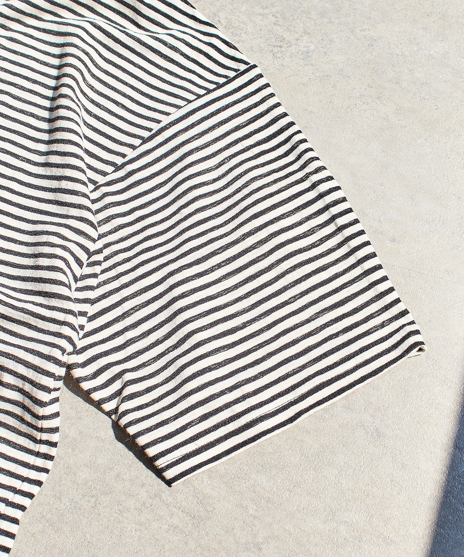 SHEER STRIPE S/S TOP