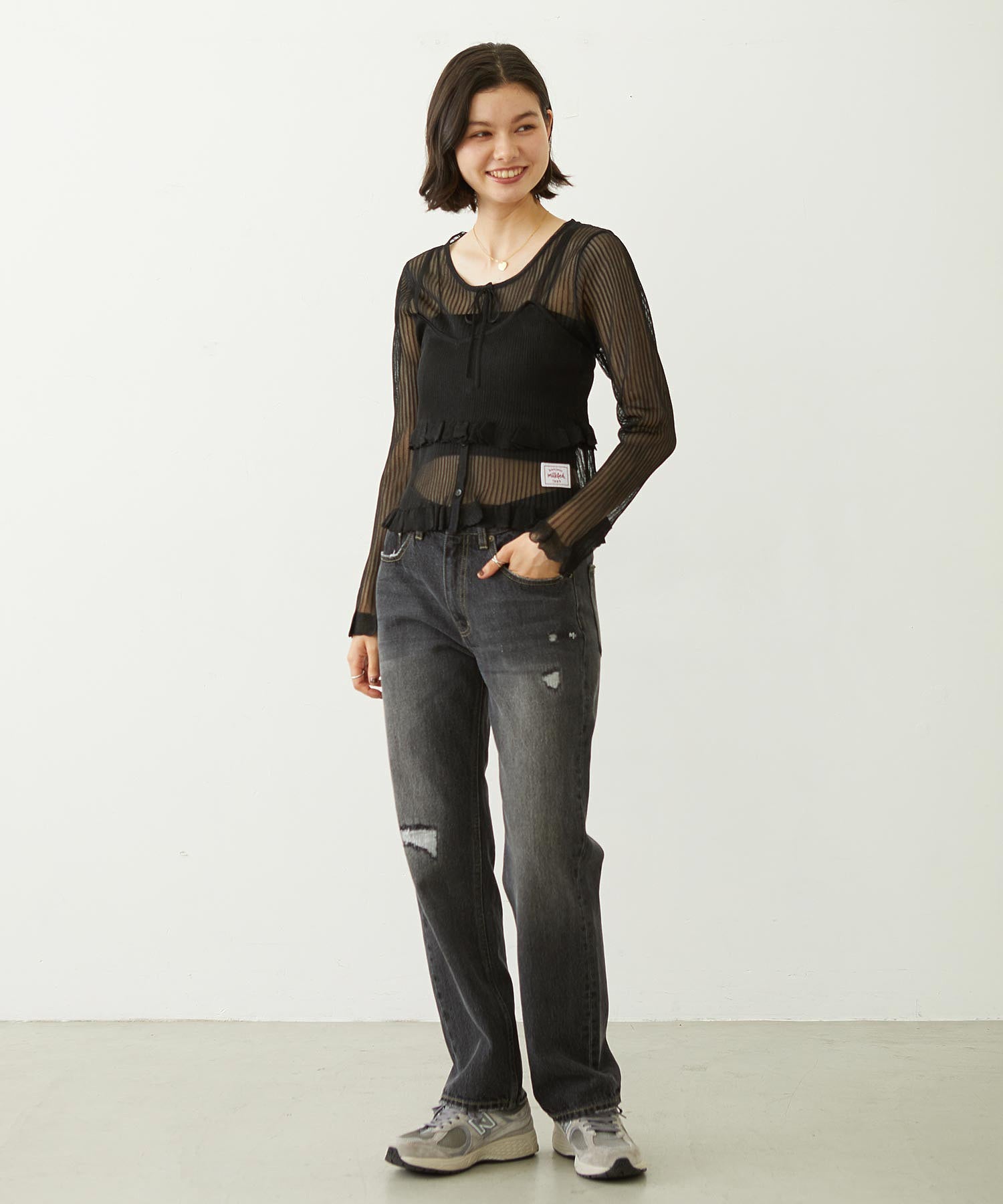 2-PIECE SHEER CARDIGAN