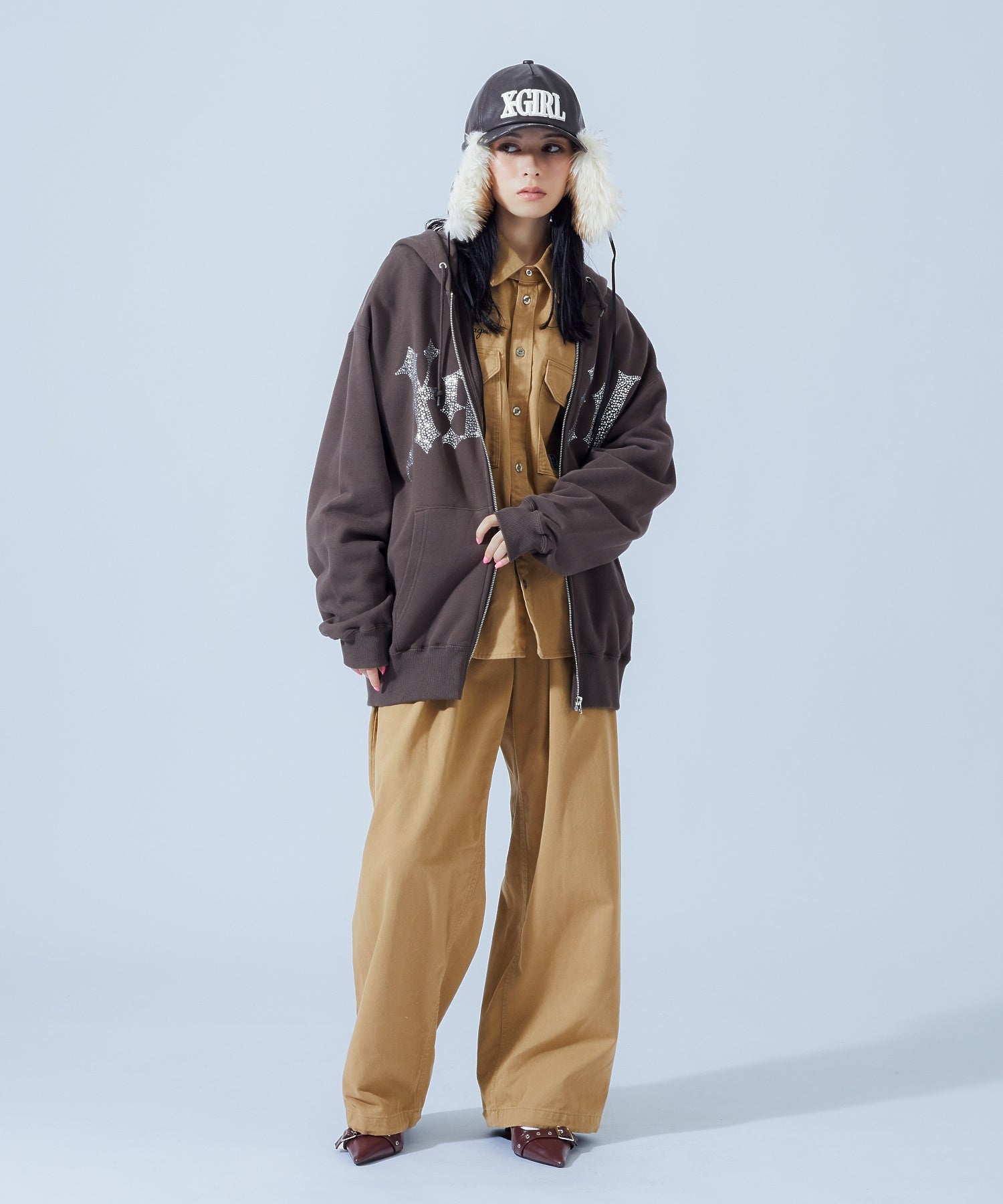 FACE LABEL WORK L/S SHIRT