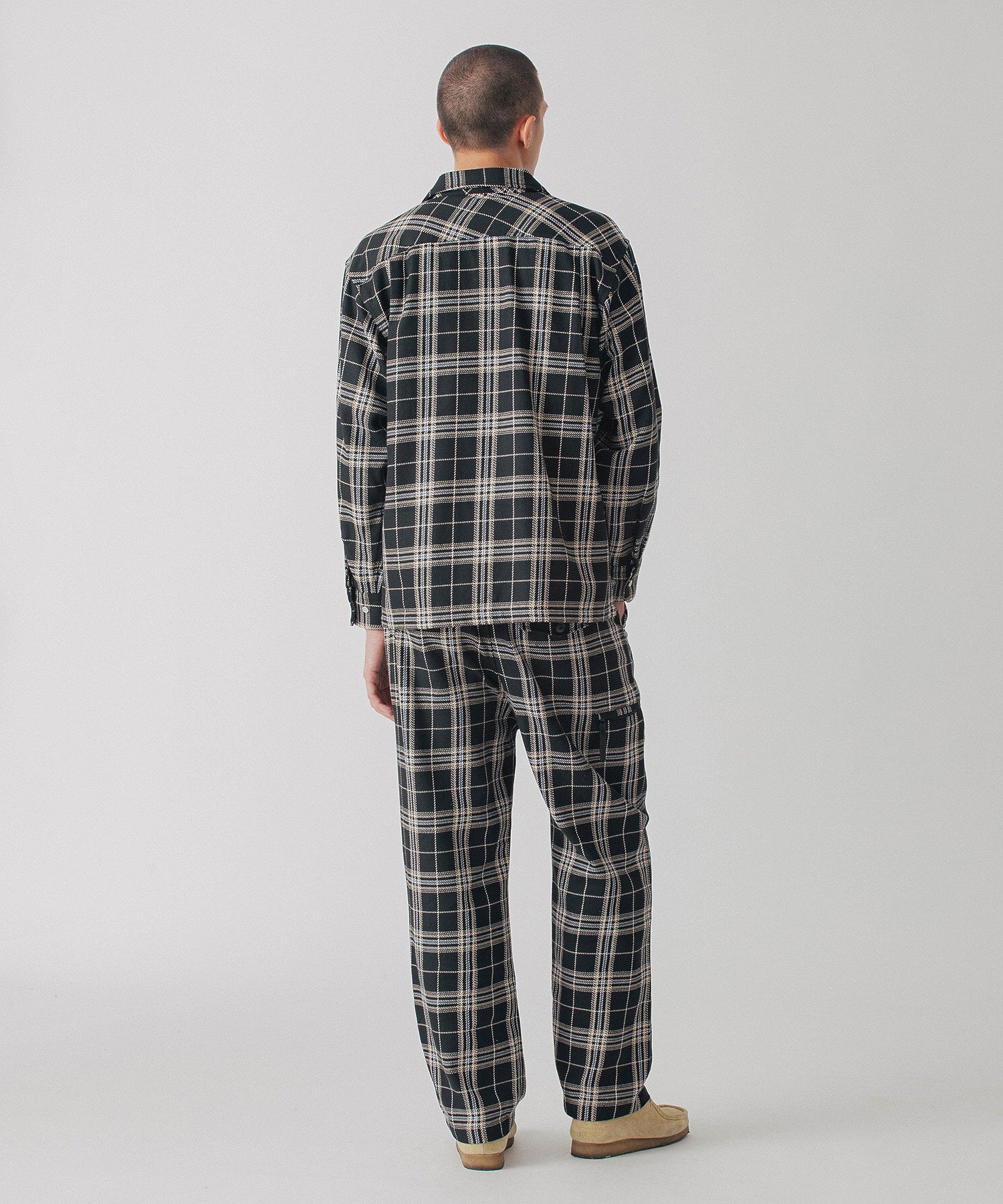 PLAID ITALIAN COLLAR L/S SHIRT