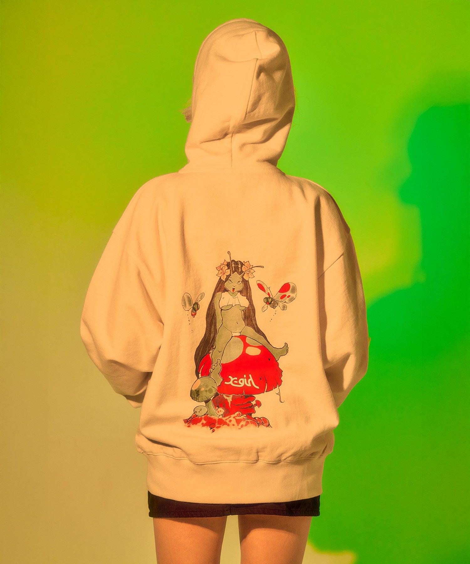 X-girl × Mark Bode ZIP UP SWEAT HOODIE