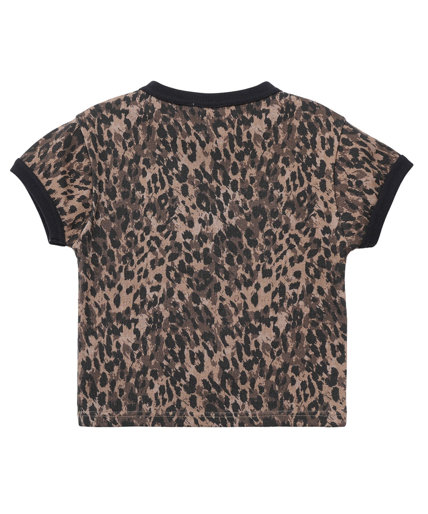 LEOPARD S/S RINGER BABY TEE