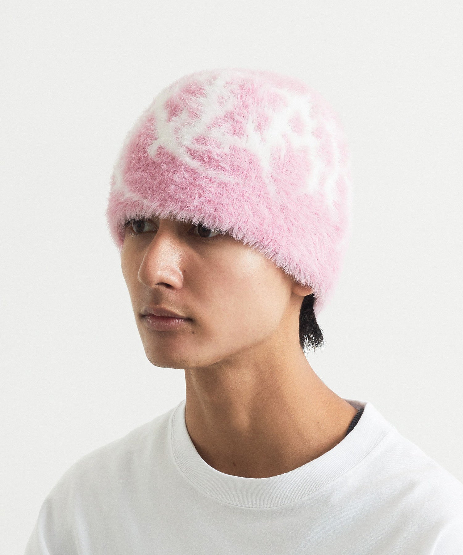FAUX MOHAIR BEANIE