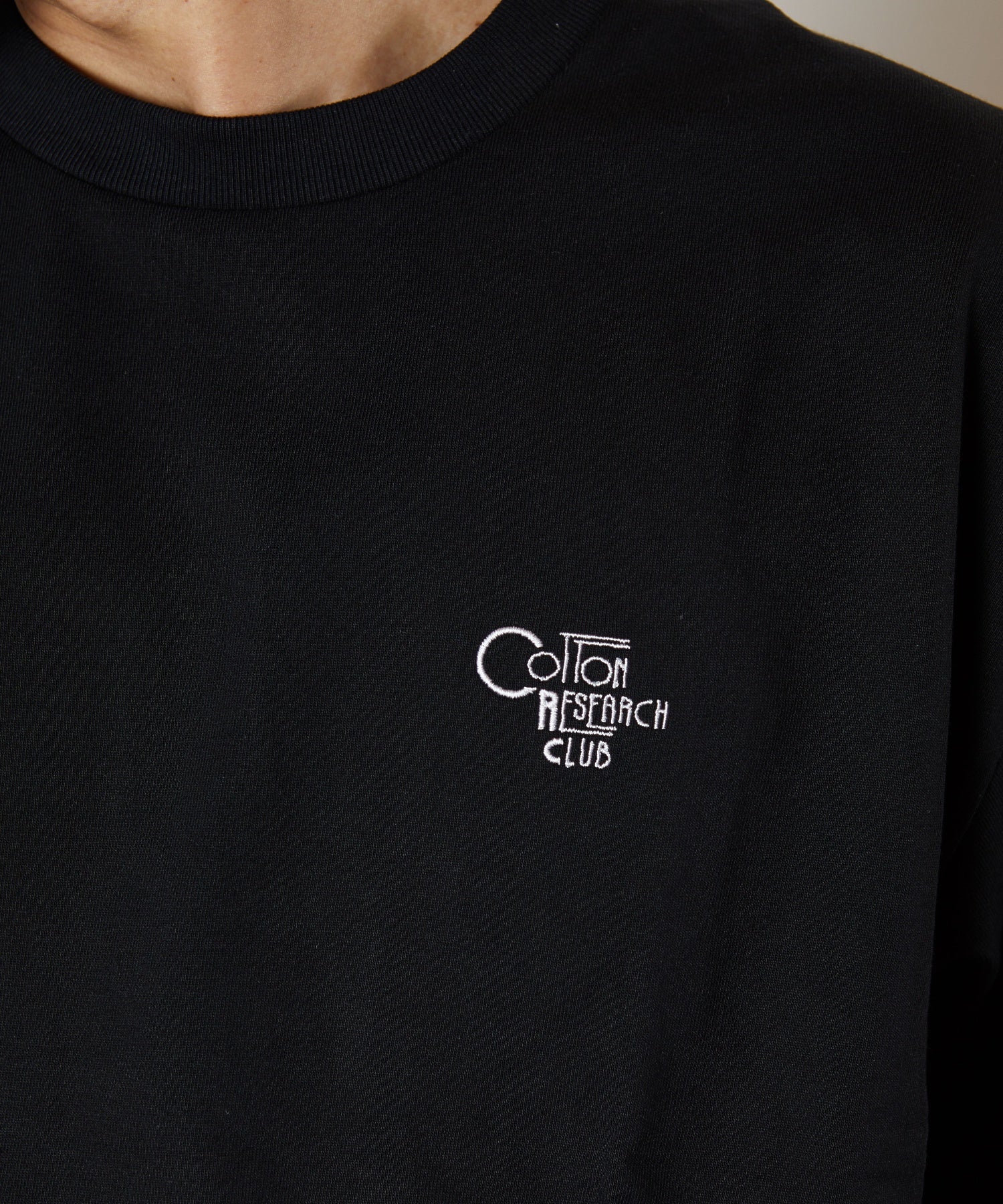 【別注】Styles CRC/コットンリサーチクラブ/EX L/S T-SHIRT JPC-003 BLK