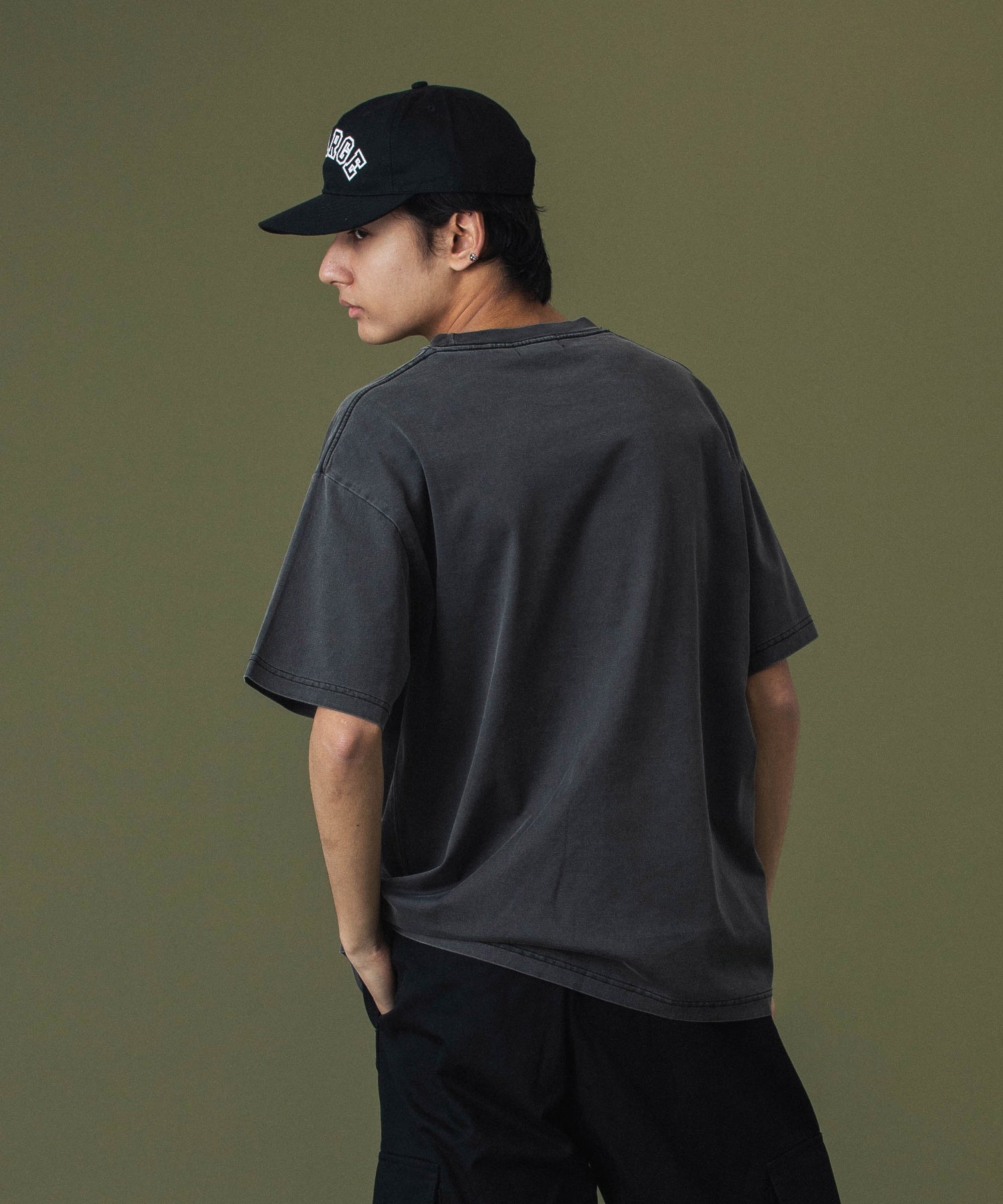 DISCHARGE PRINTED LOGO S/S TEE