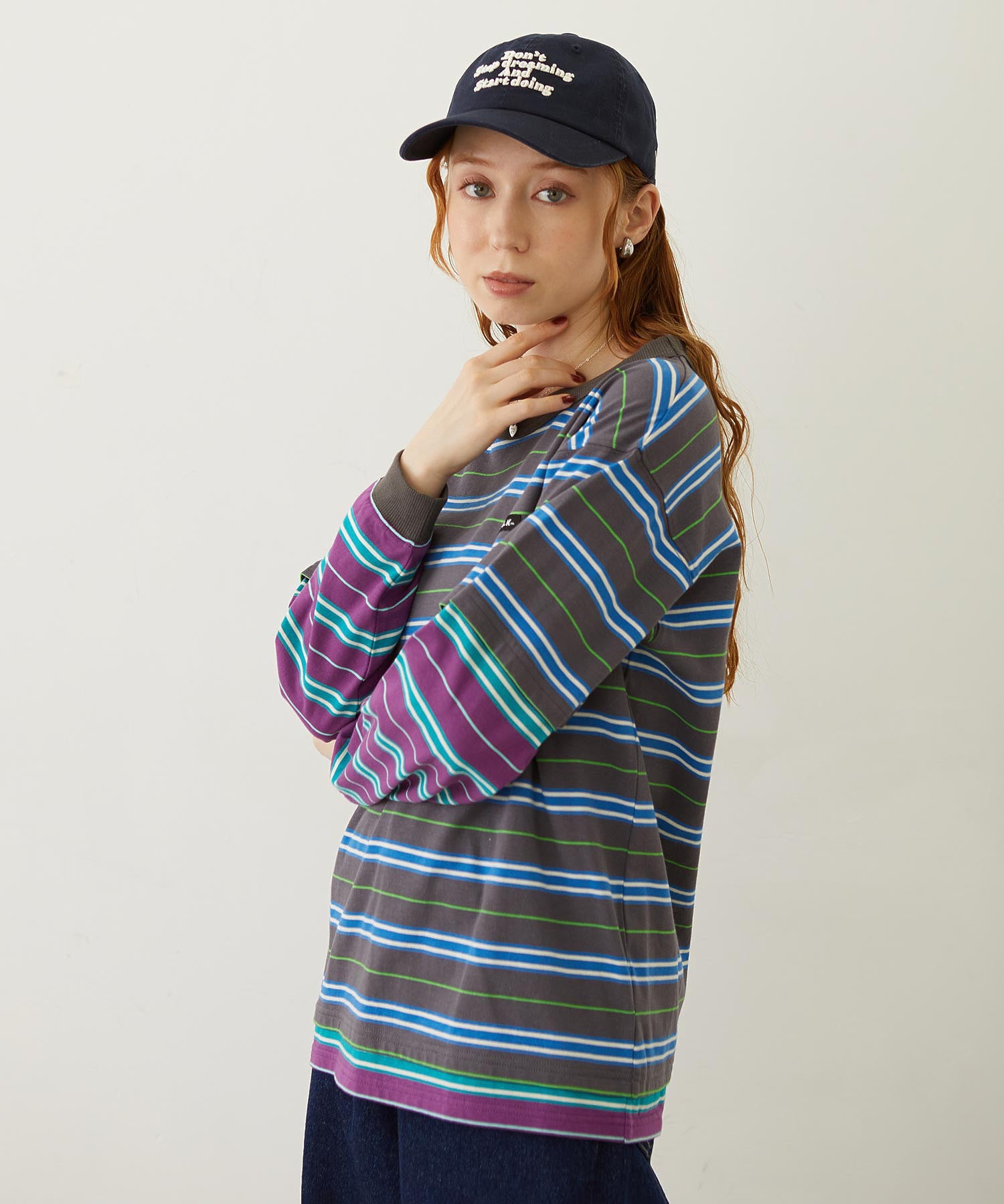 LAYERED LOOK STRIPED TOP