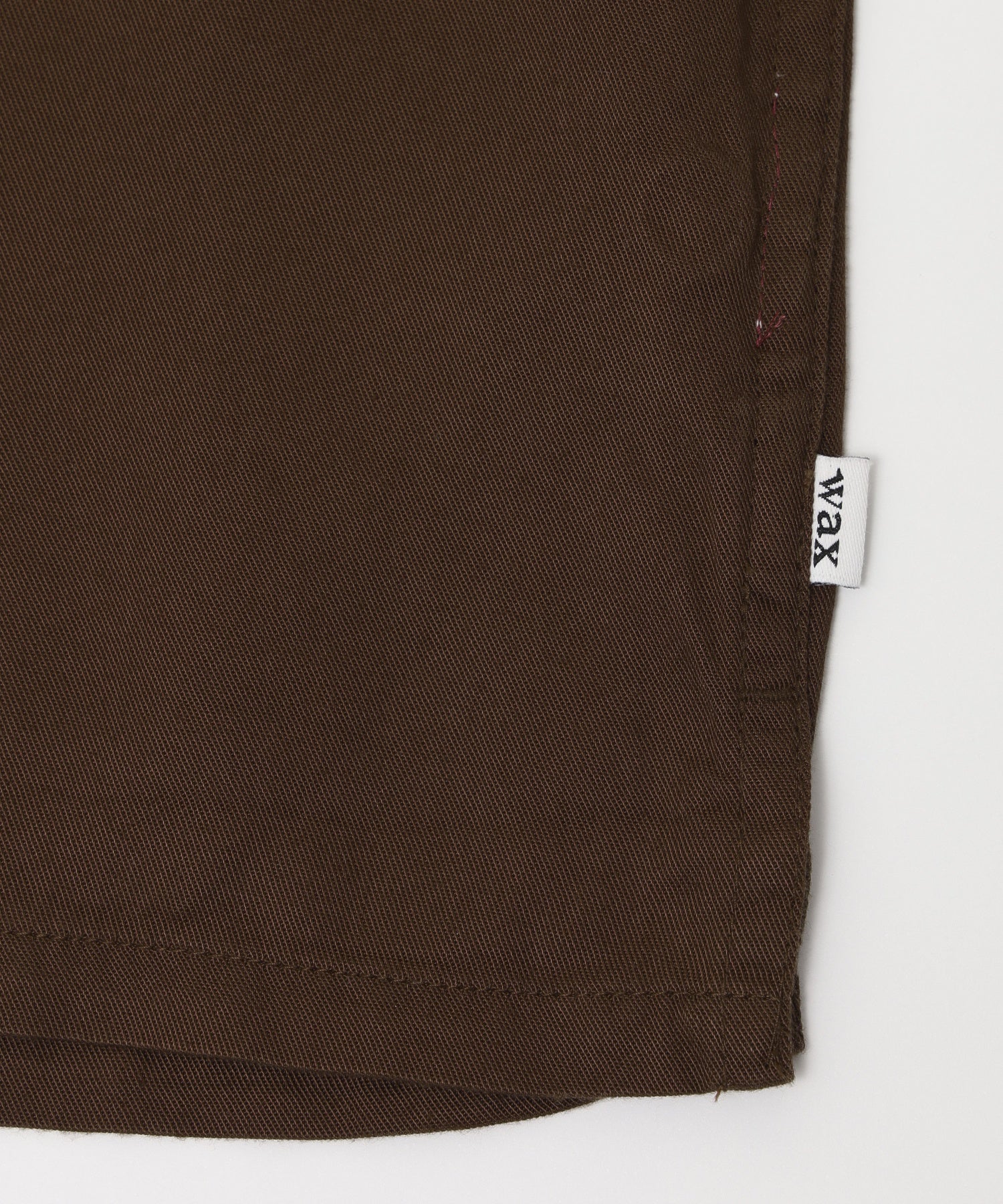 WAX LONDON/ワックスロンドン/CURZON SS SHIRT DRAPEY TENCEL TWILL BRN