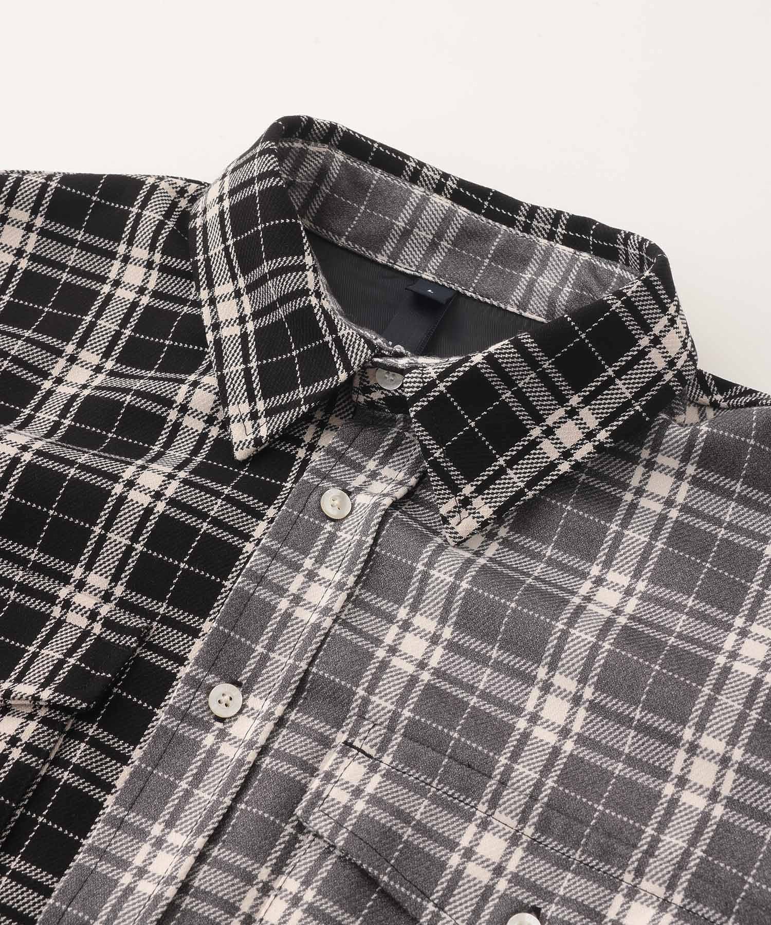 BICOLOR PLAID L/S SHIRT SILAS