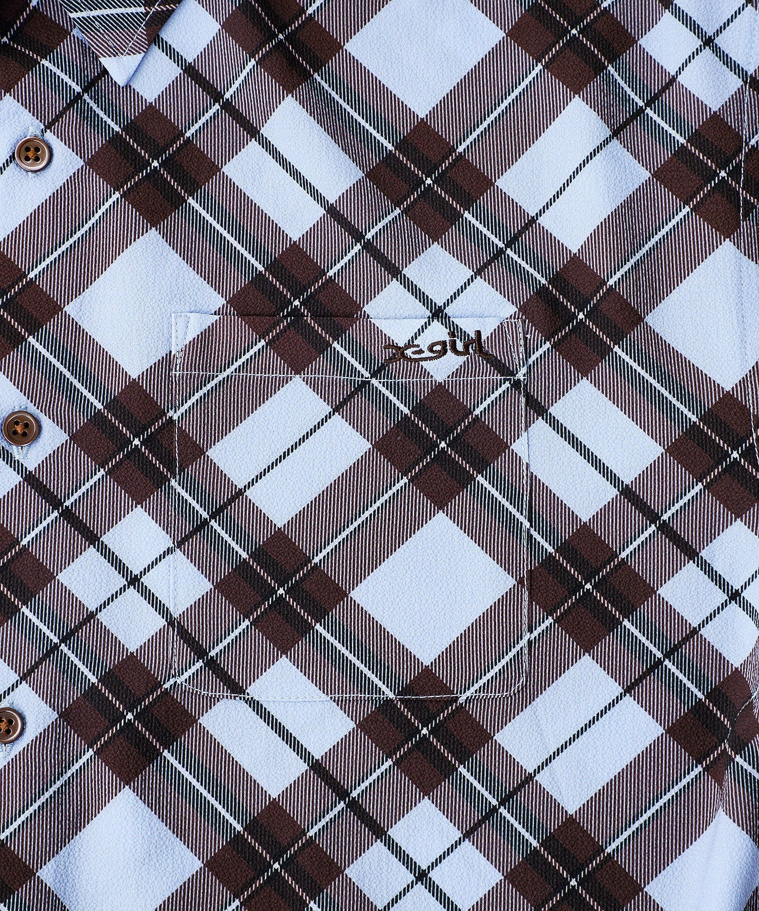 DIAMOND PLAID SHIRT X-girl