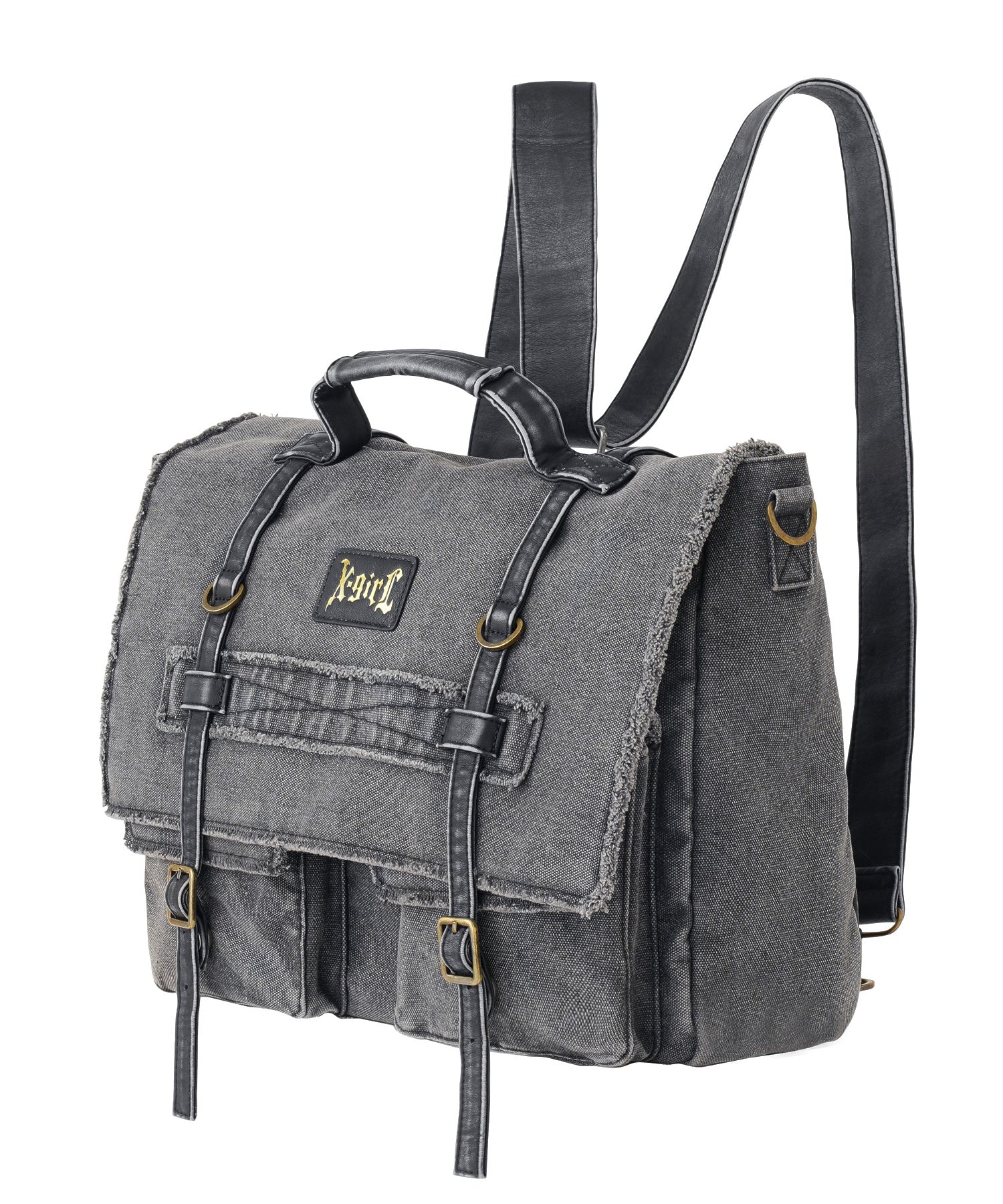 DISTRESSED MESSENGER BAG