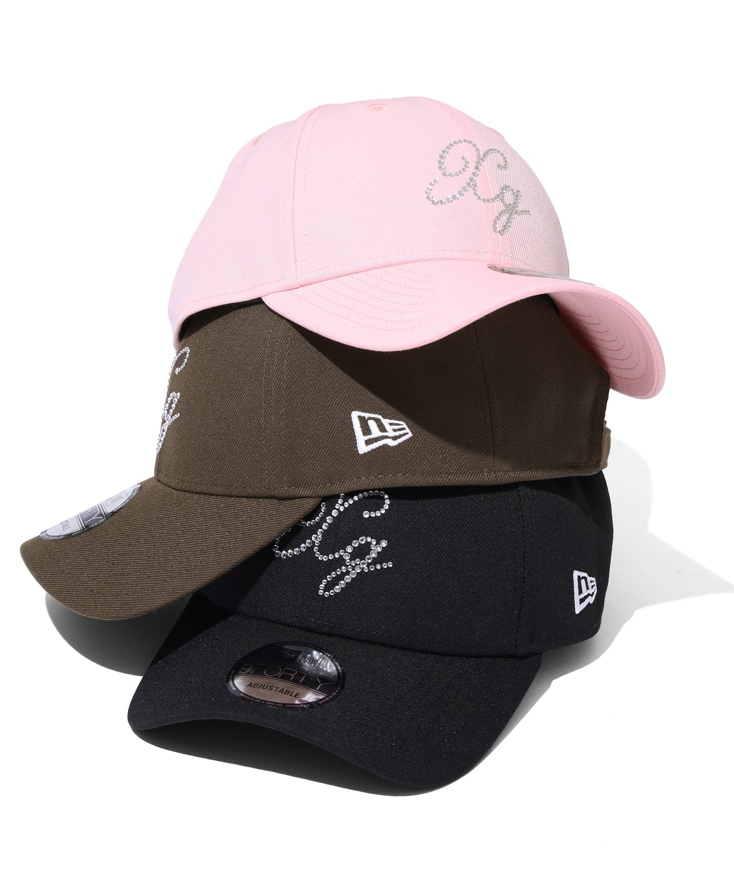 X-girl × NEW ERA(R) 9FORTY RHINESTONE LOGO CAP
