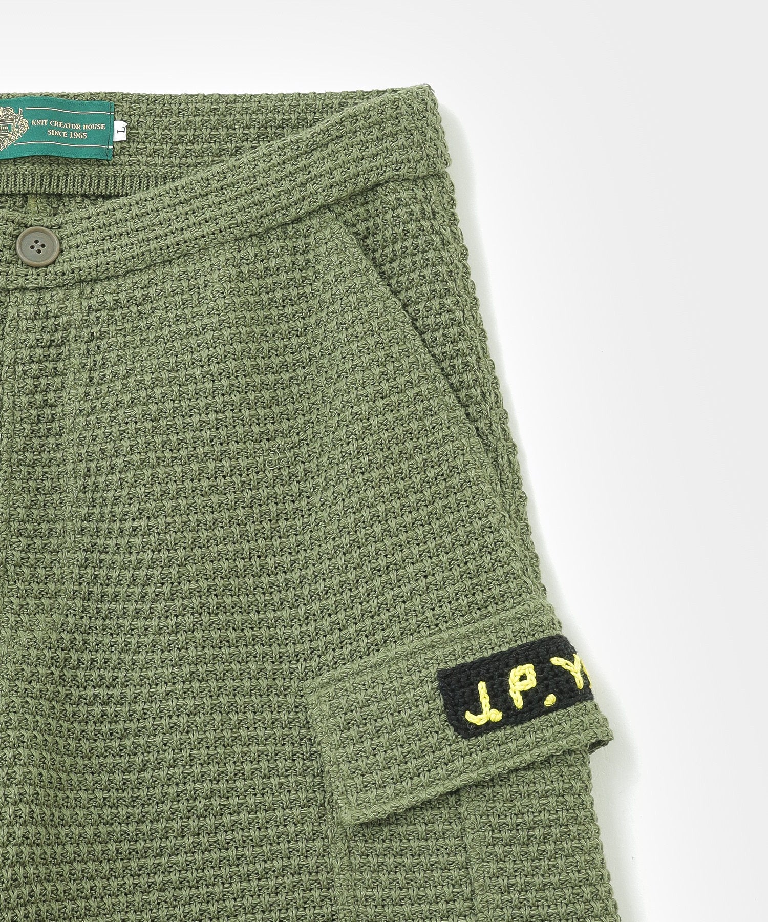 gimcontext/ジム コンテキスト/Basket Weave Cargo Knit Shorts/25105120