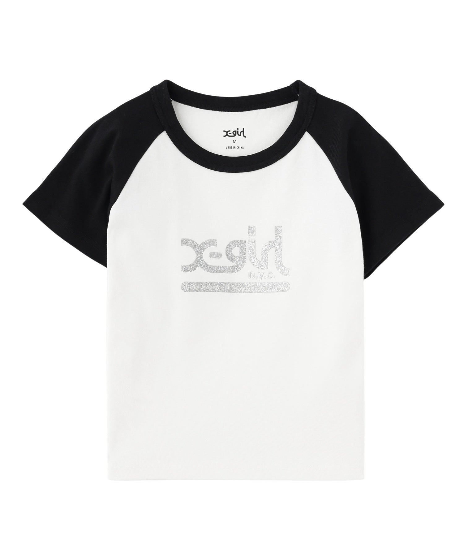 NYC MILLS LOGO RAGLAN S/S BABY TEE