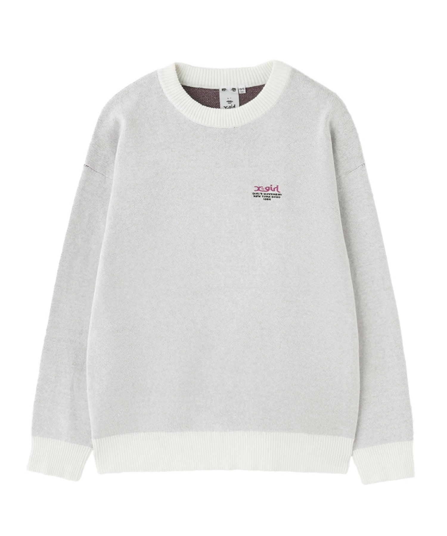FACE JACQUARD KNIT TOP