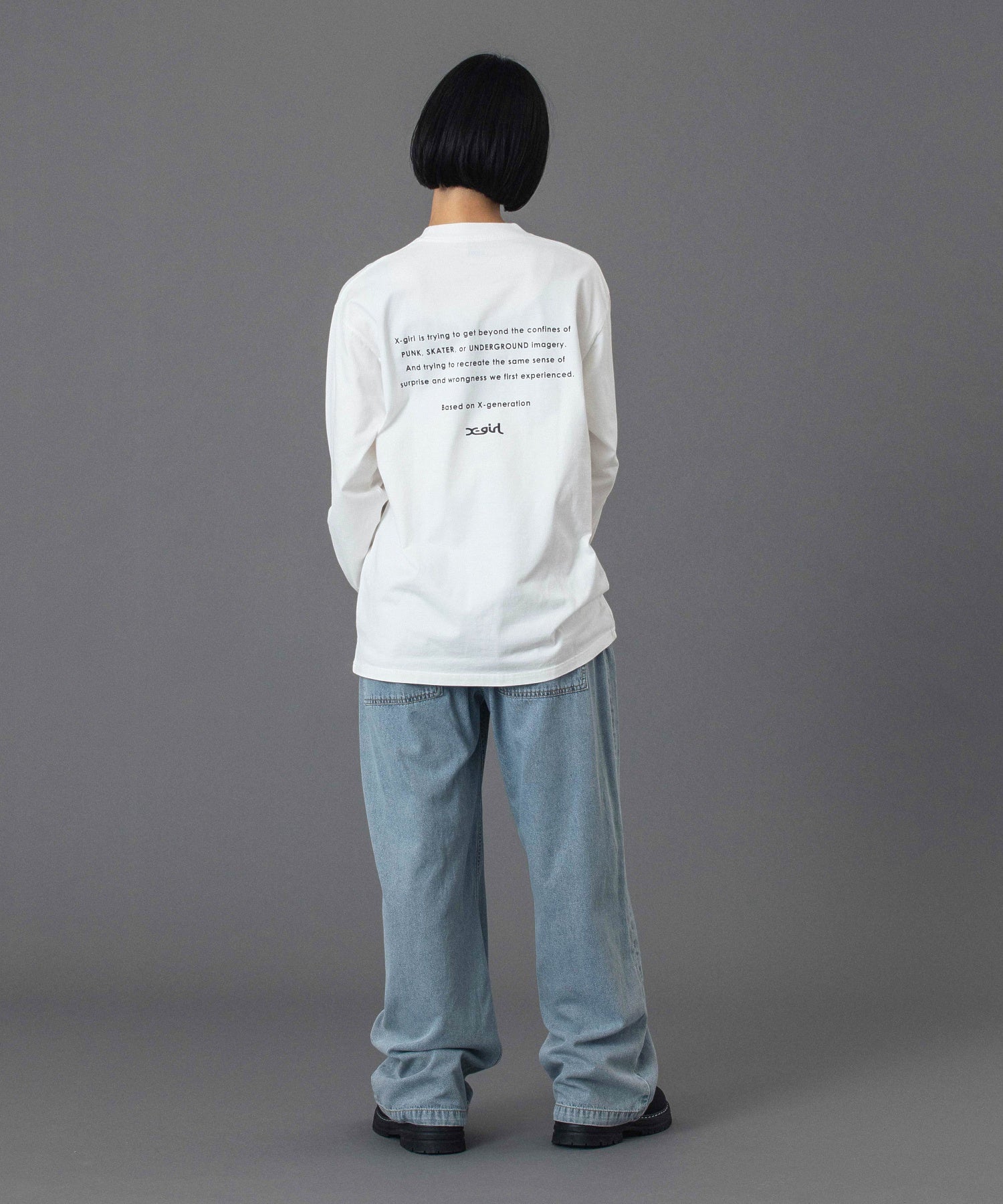 FACE AND WORDS L/S TEE