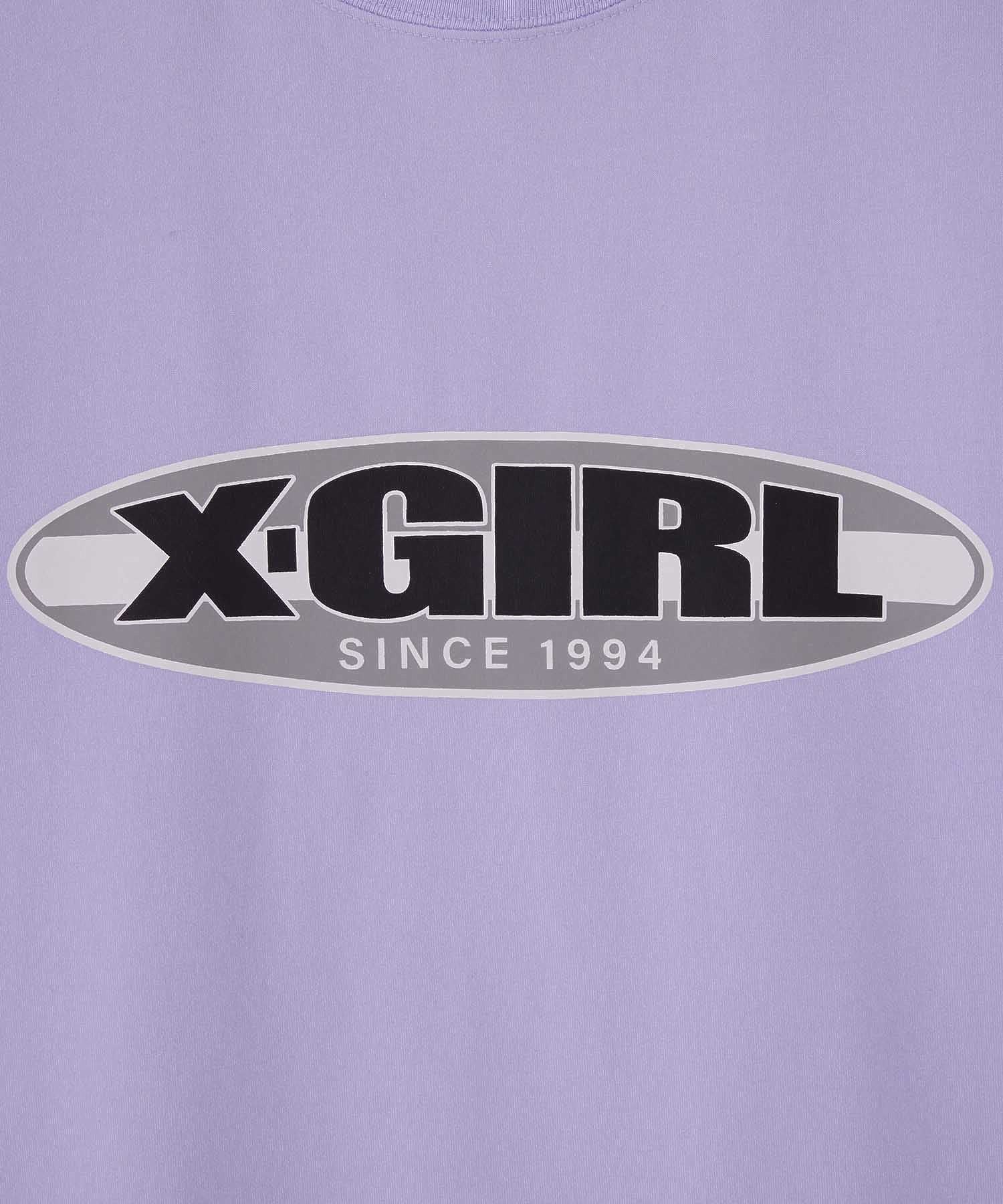 COLOR CONTRAST OVAL LOGO S/S TEE X-girl