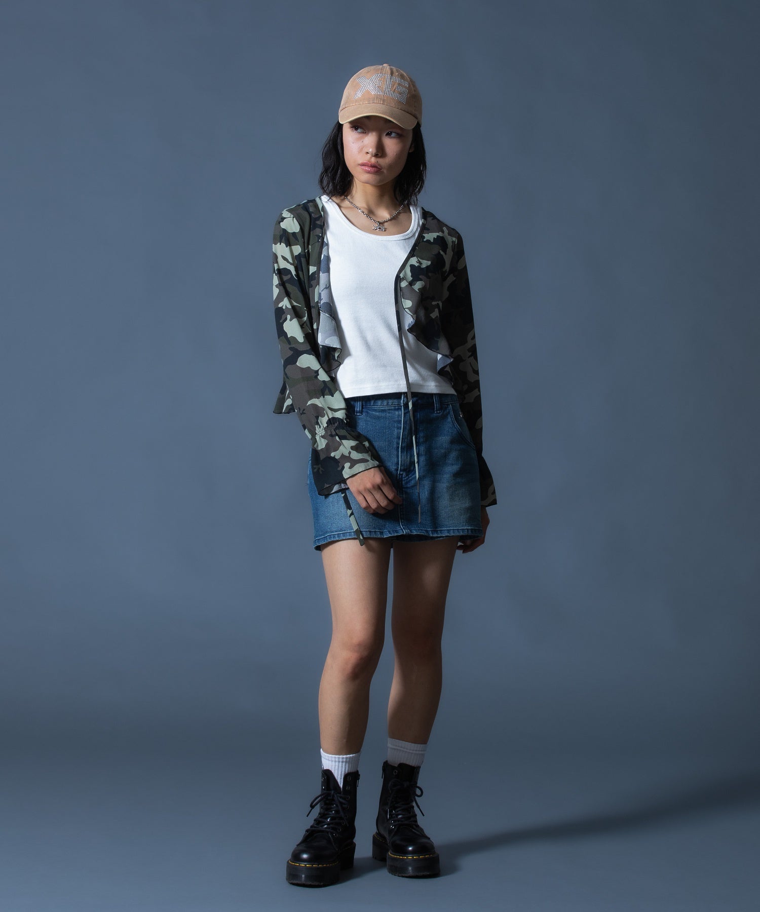 HIBISCUS CAMOUFLAGE BLOUSE